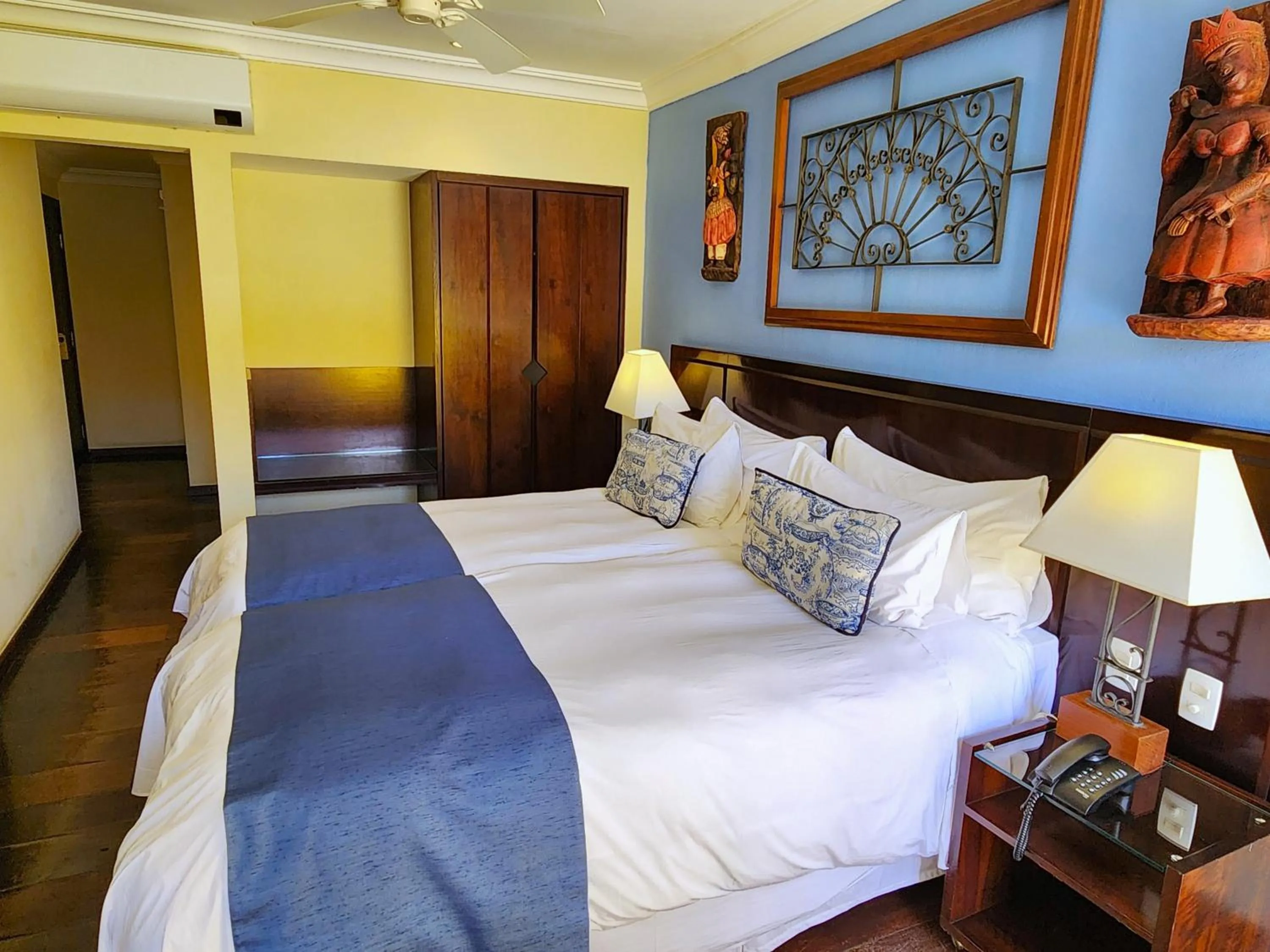 Bed in Hotel Casa do Amarelindo