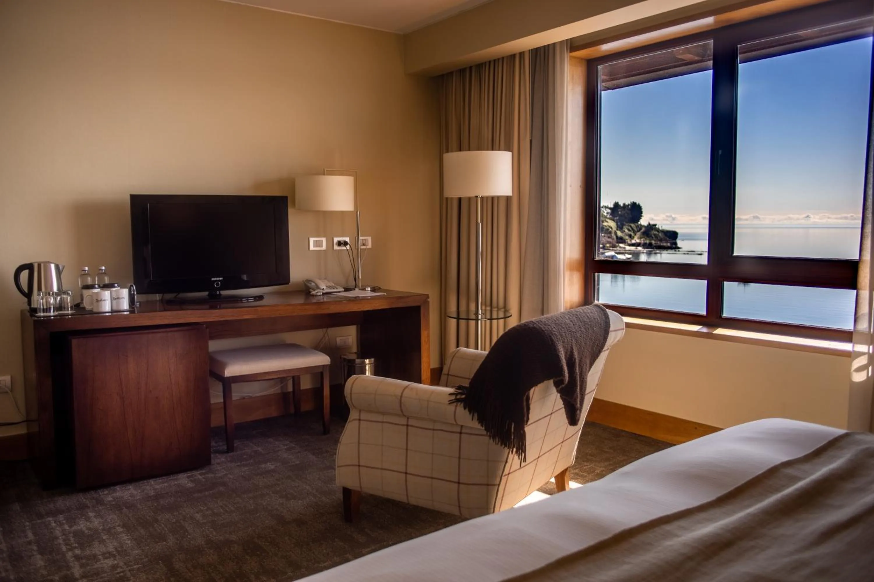 Bed in Radisson Hotel Puerto Varas