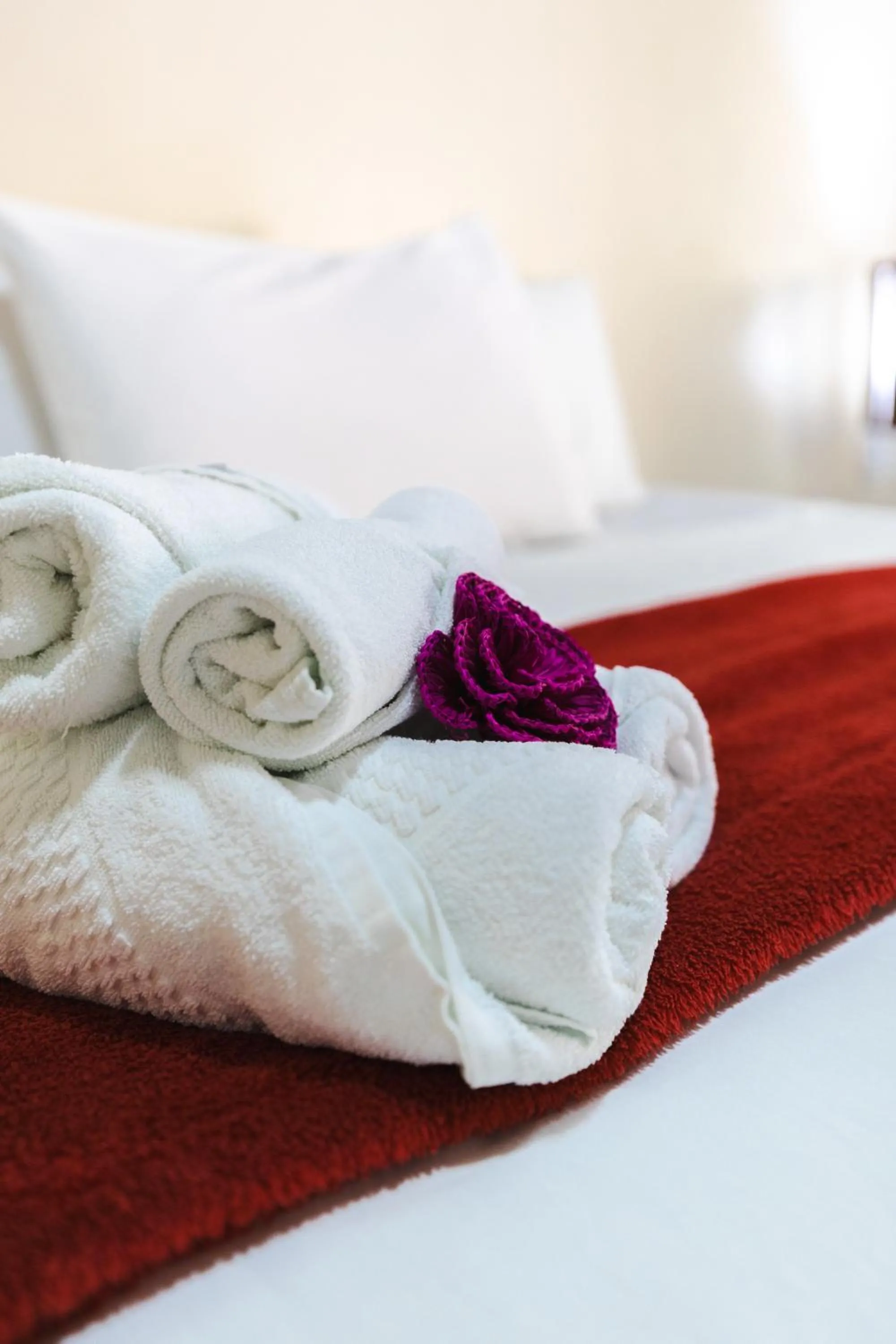 towels, Bed in Pousada Boa Vista