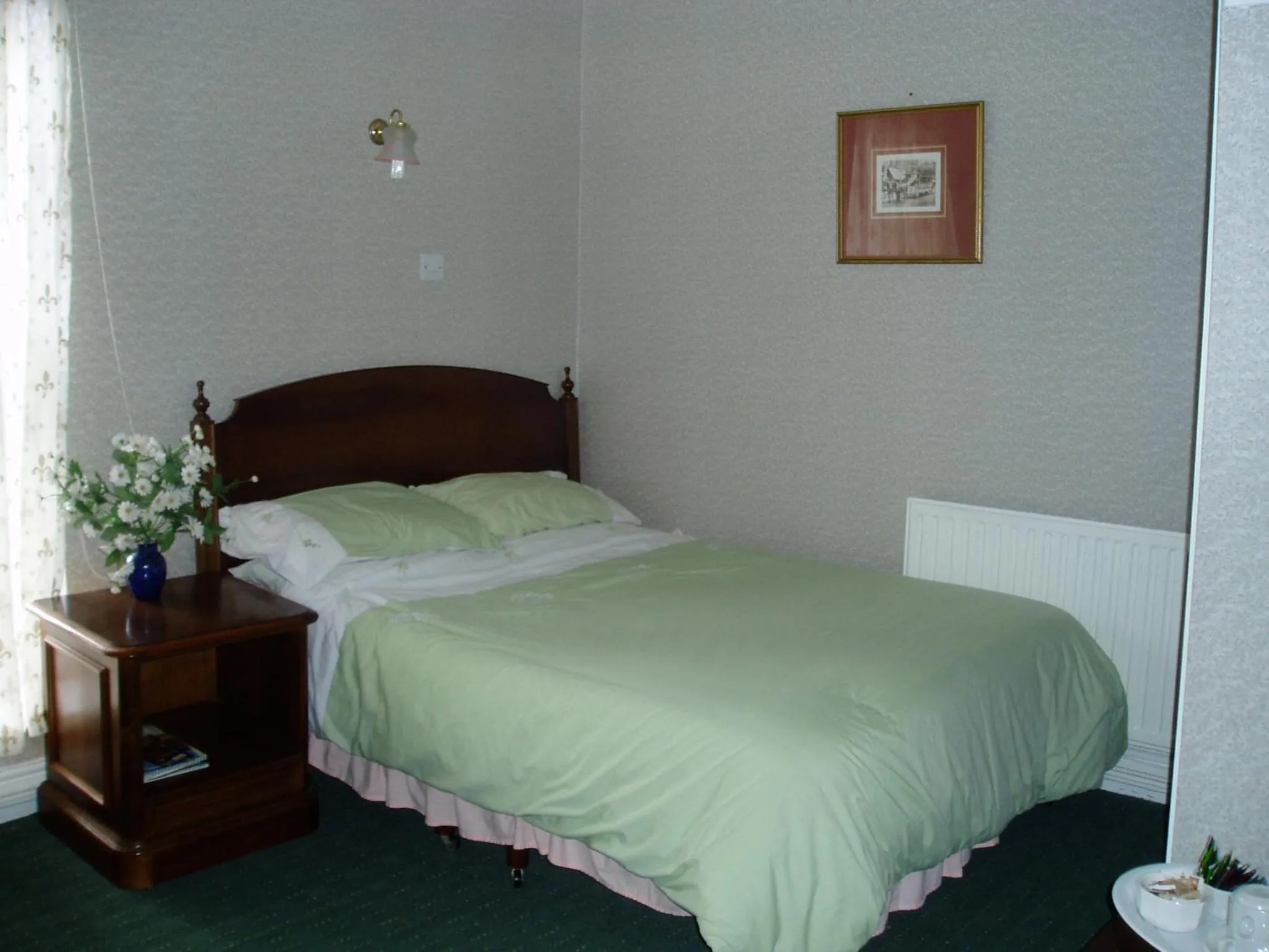 Bed in Rhymney House hotel