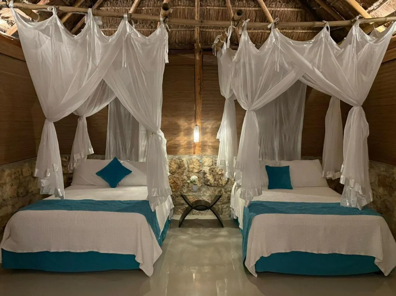 Bed in Cabañas Luxury con Lagoon Club - Adults Only