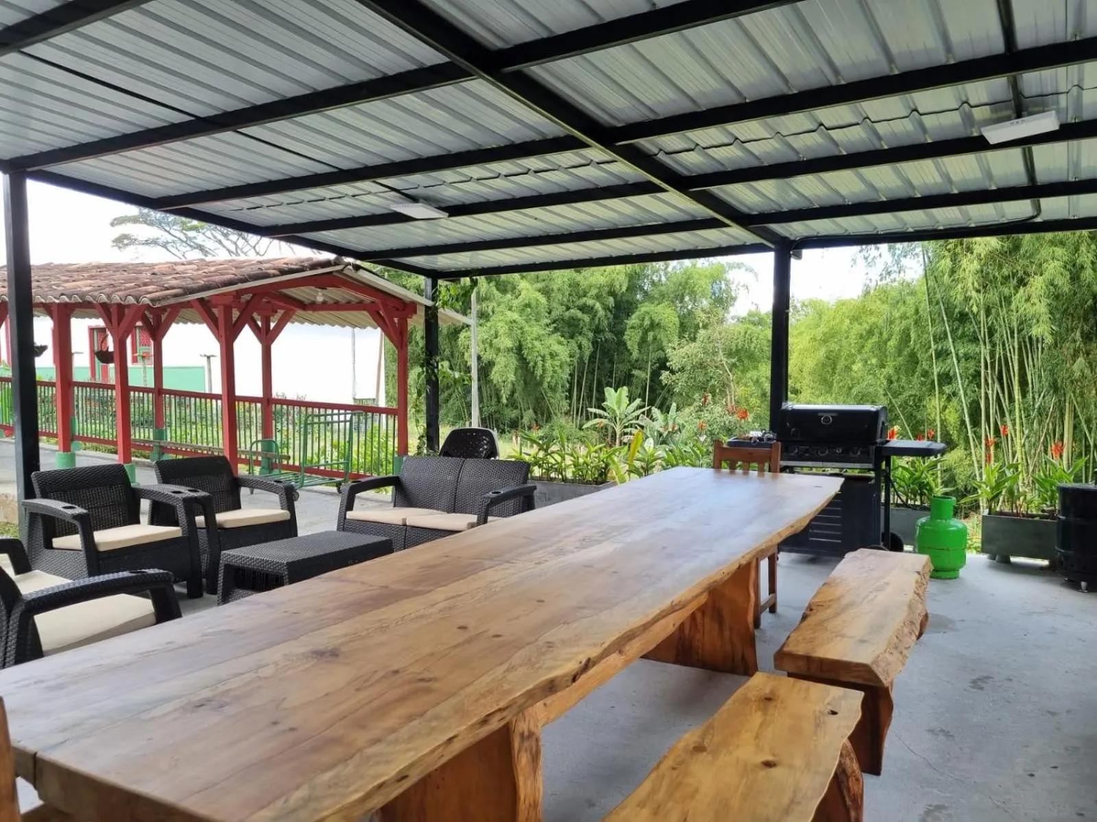 Balcony/Terrace in Hotel campestre La Floresta