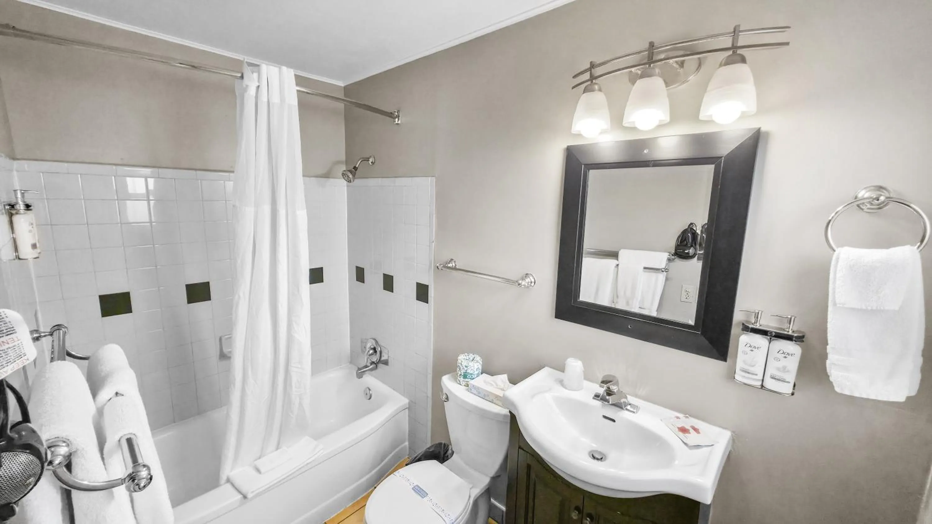 Shower in Courtesy Inn Downtown Eugene