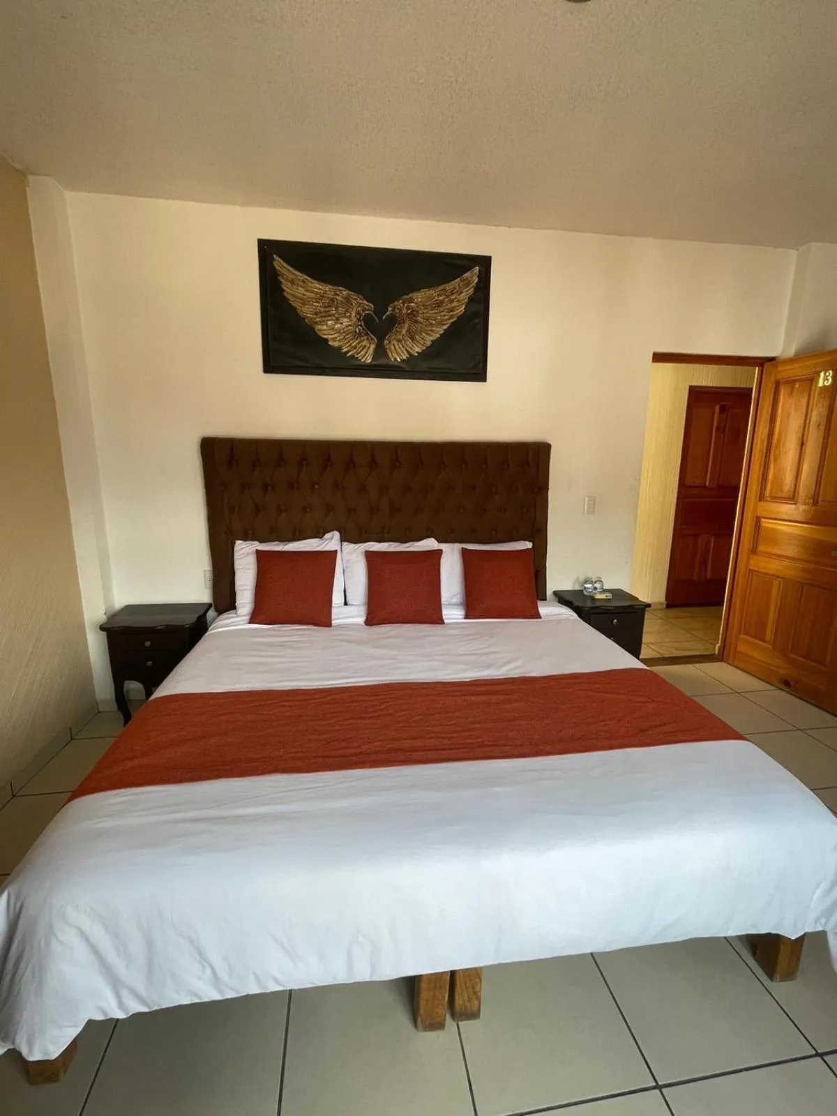 Bed in Hotel & Balneario Los Angeles