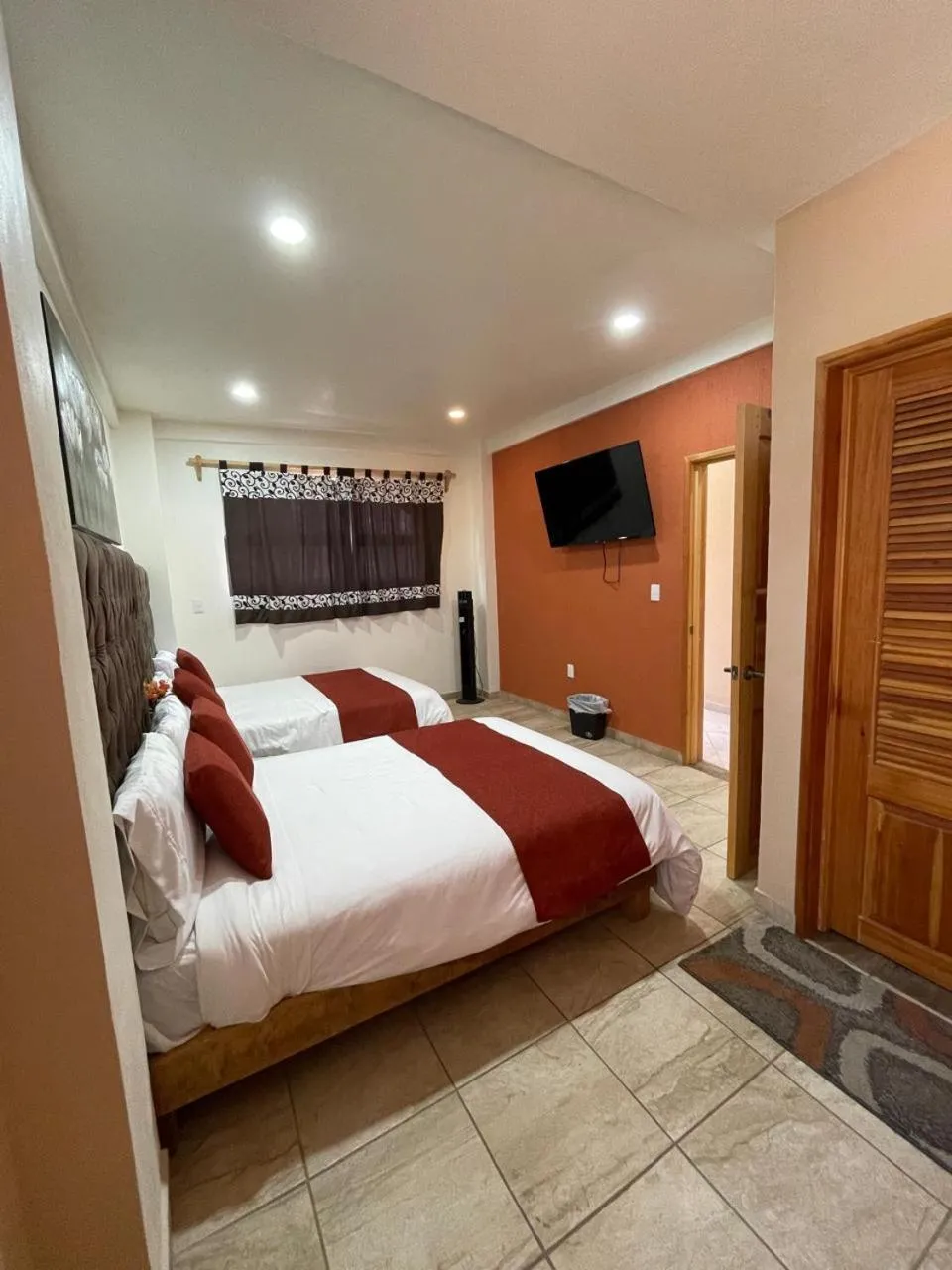 Bed in Hotel & Balneario Los Angeles