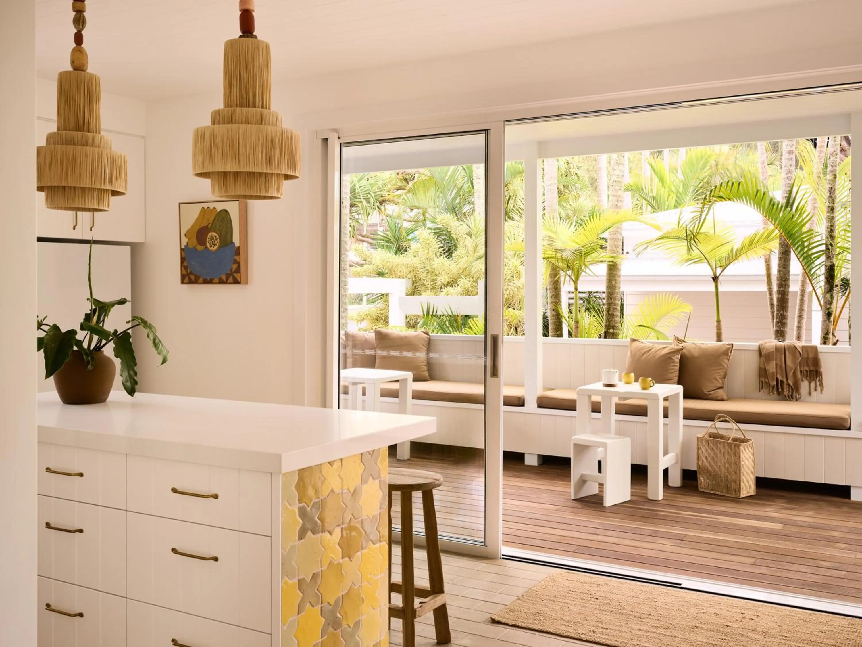 Seating area in Atlantic Byron Bay