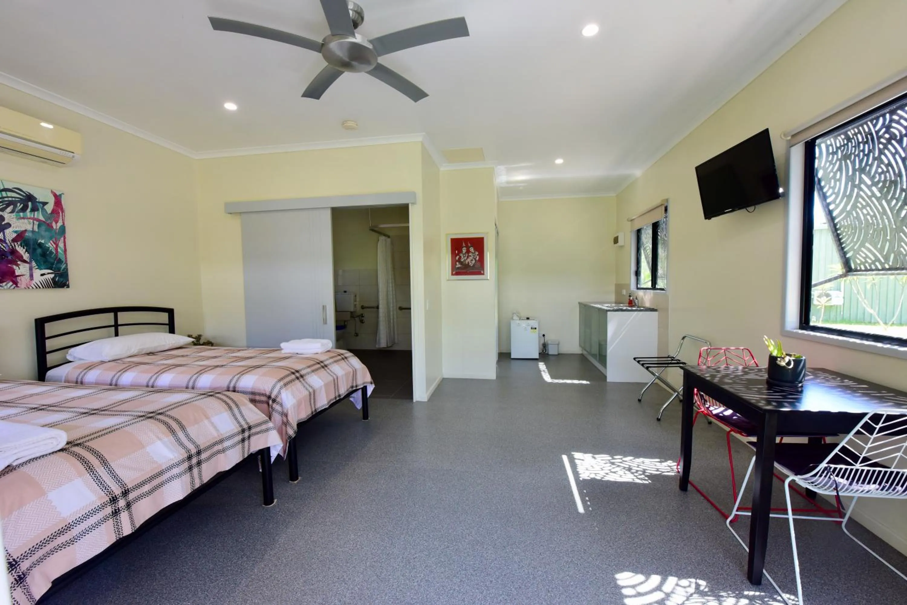 Bed in Daintree Peaks ECO Stays