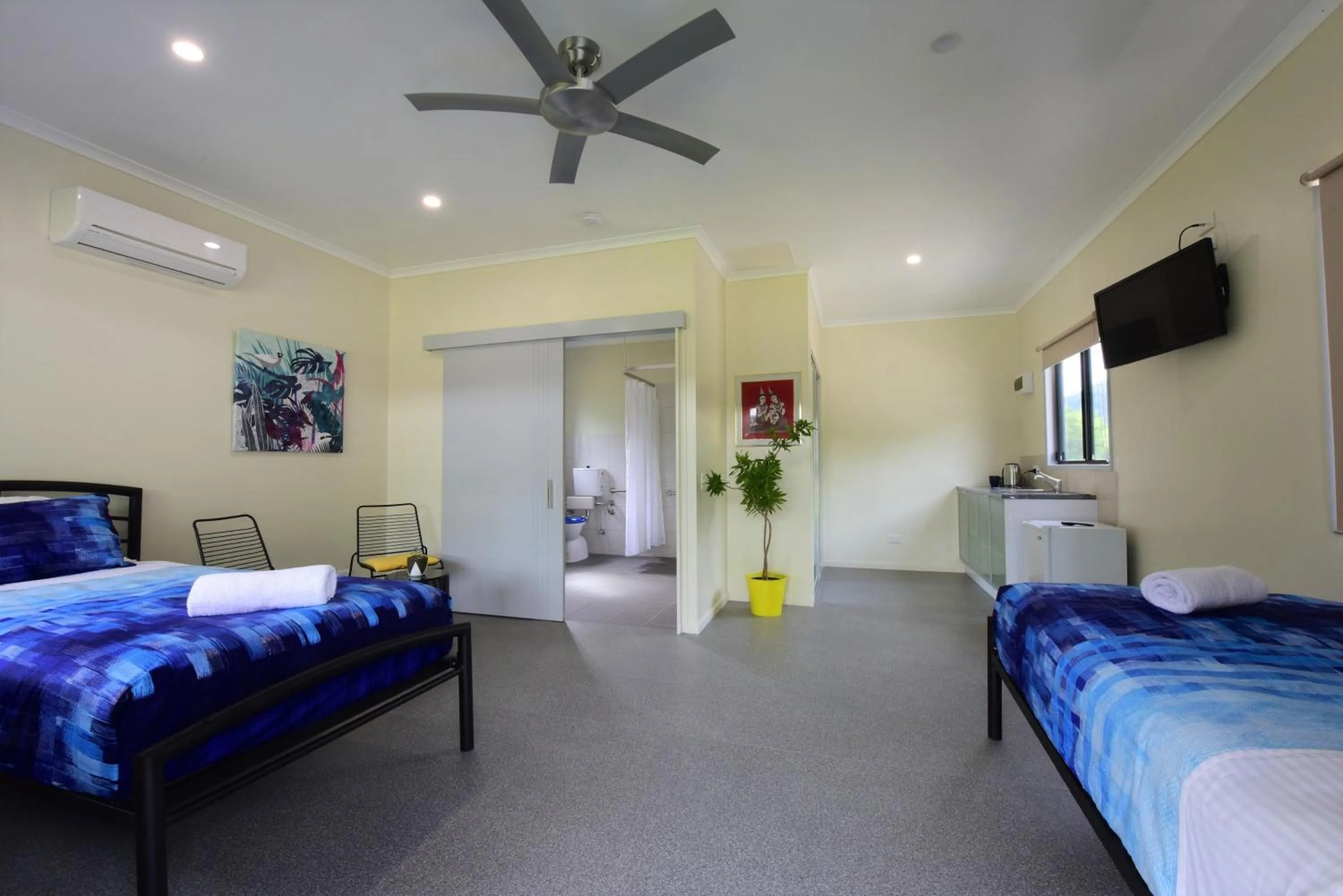 Bed in Daintree Peaks ECO Stays