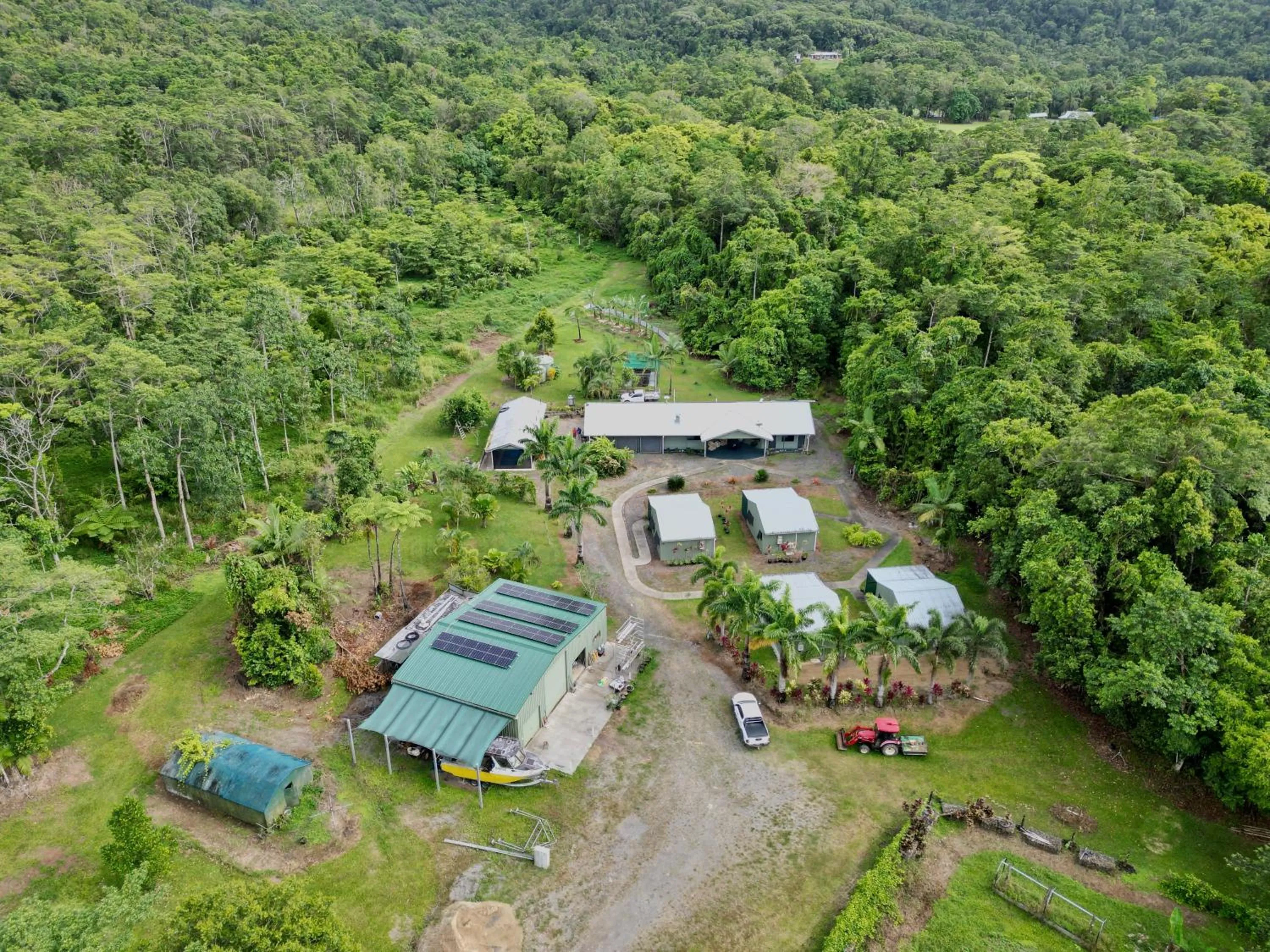 Bird's eye view in Daintree Peaks ECO Stays