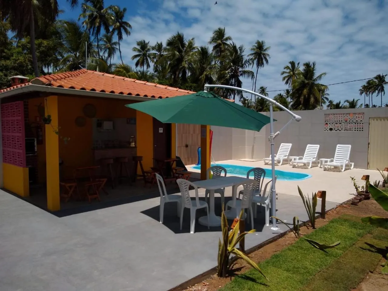 Patio in Pousada Chalés do Toque