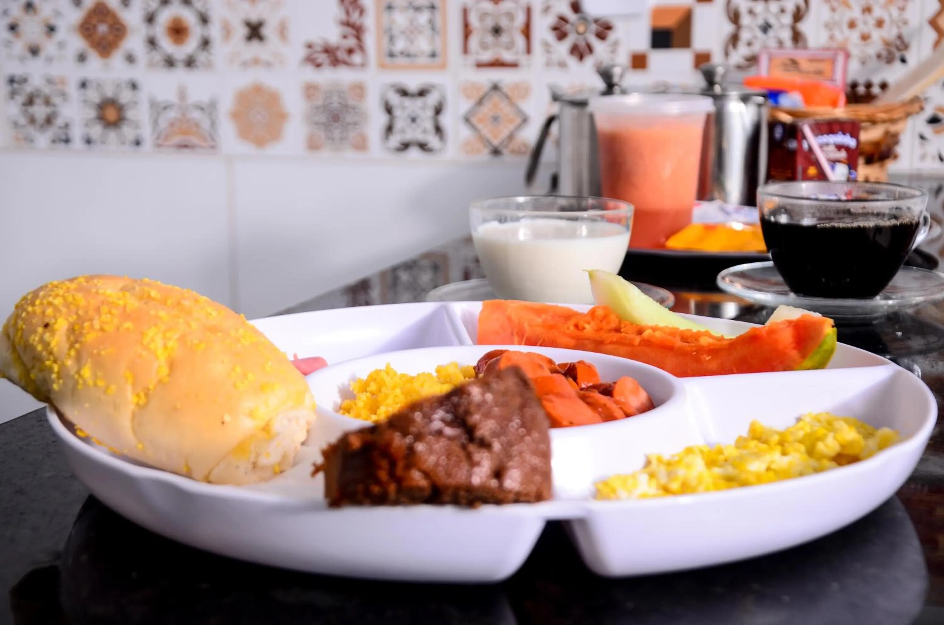 Food and drinks in Pousada Chalés do Toque