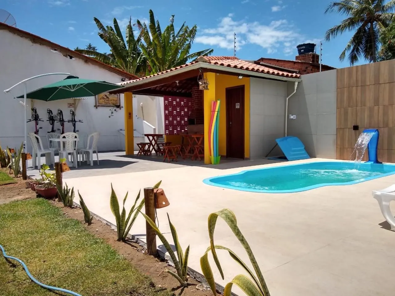 Balcony/Terrace in Pousada Chalés do Toque