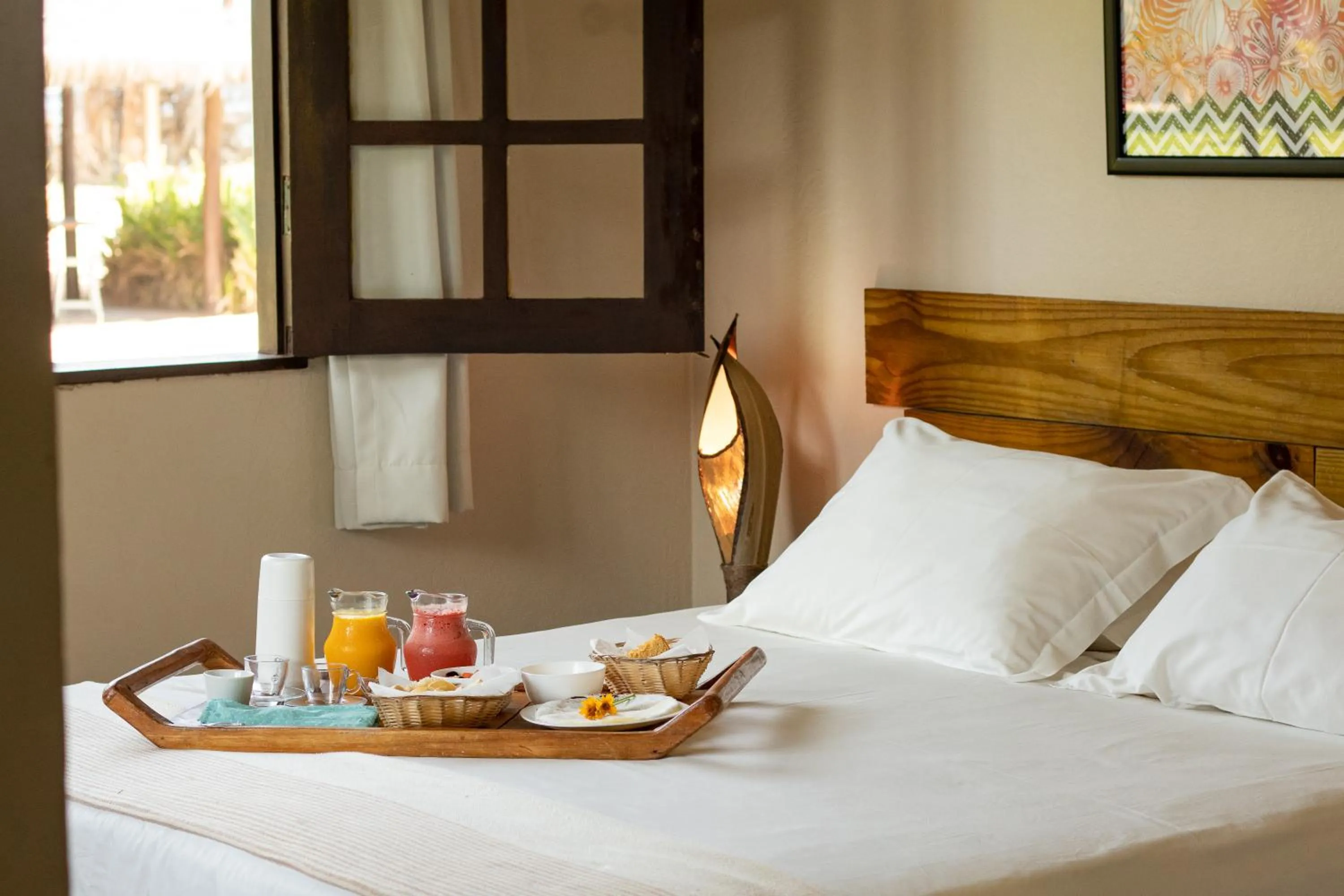 Deluxe Double Room with Side Sea View in Rumah Pousada