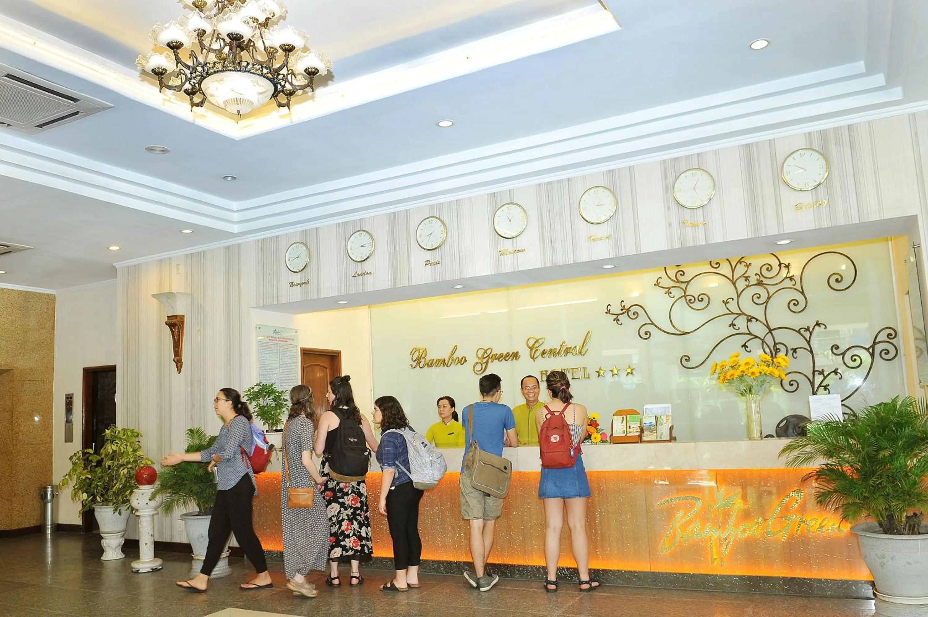 Lobby or reception in Bamboo Green Central Hotel