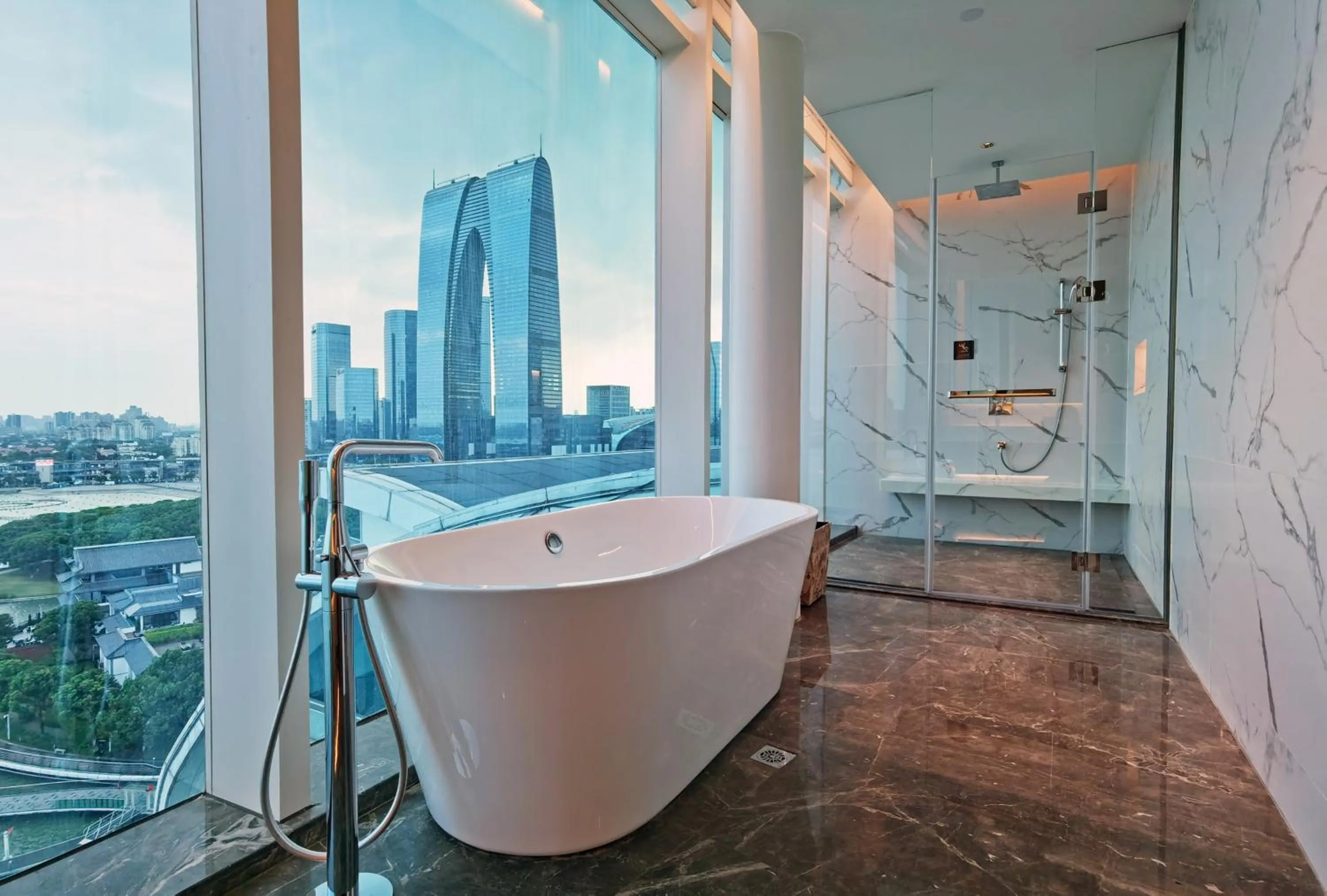 Bathroom in Crowne Plaza Suzhou by IHG
