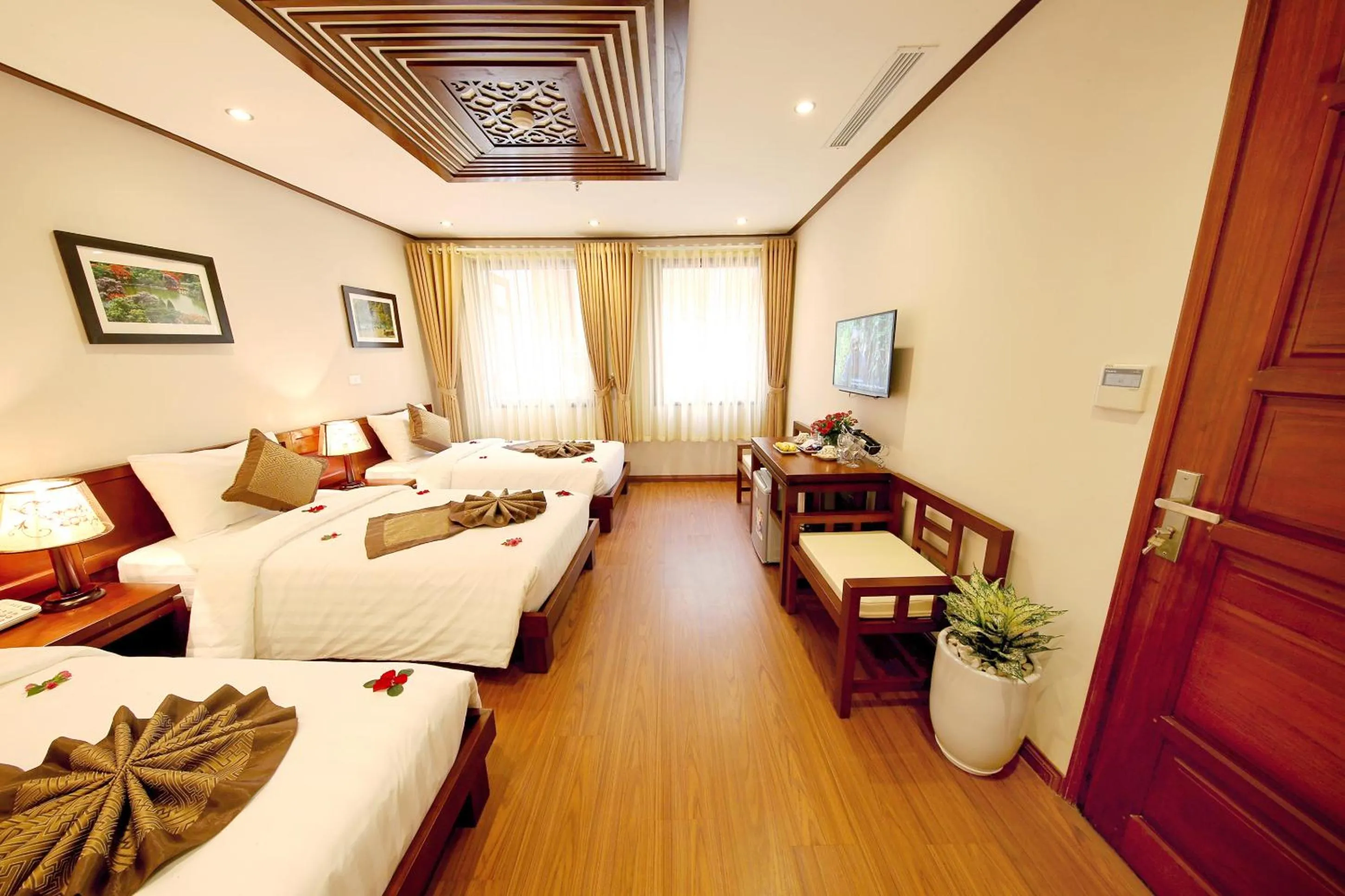 Bedroom, Bed in Hanoi Nostalgia Hotel & Spa