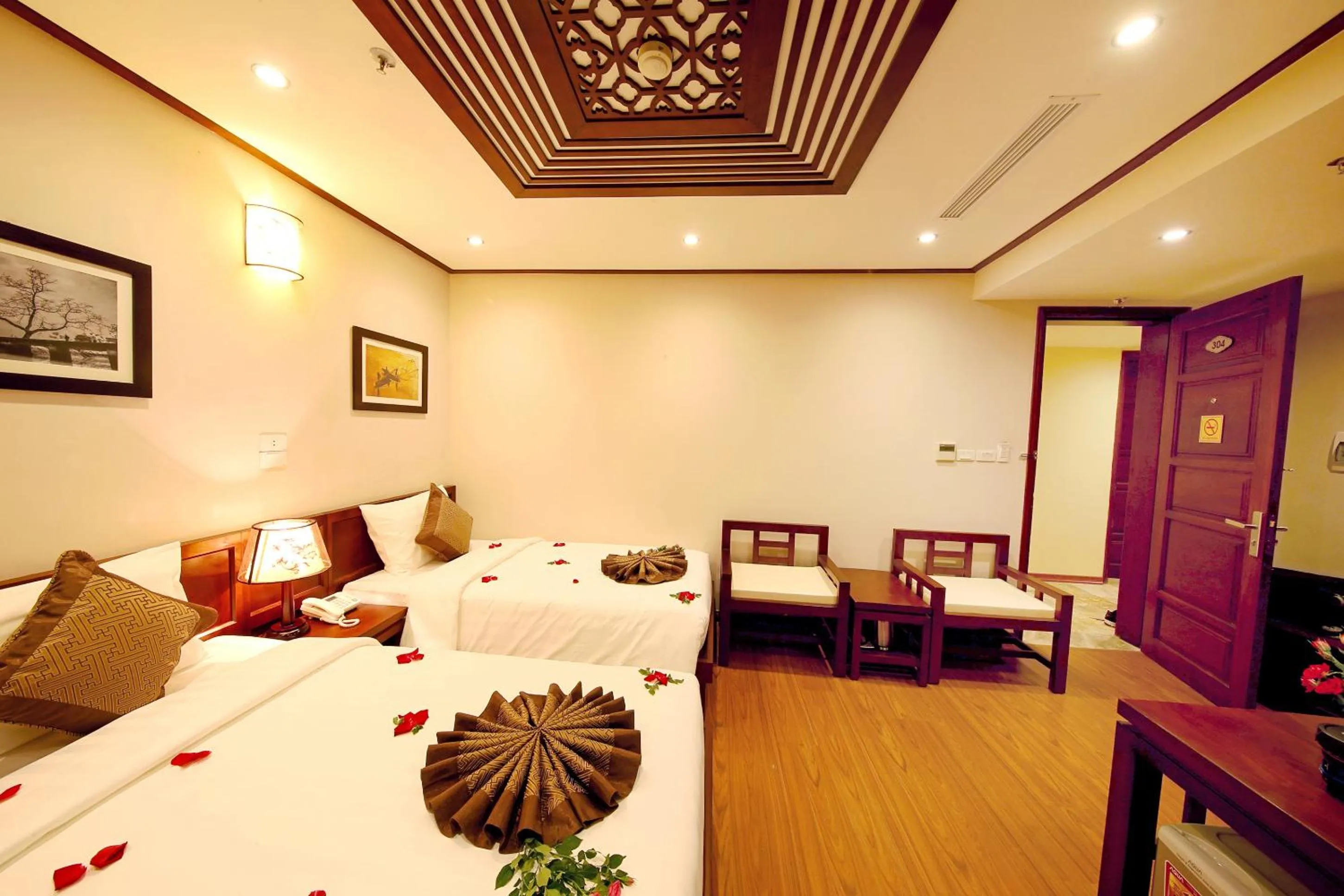 Bedroom, Bed in Hanoi Nostalgia Hotel & Spa