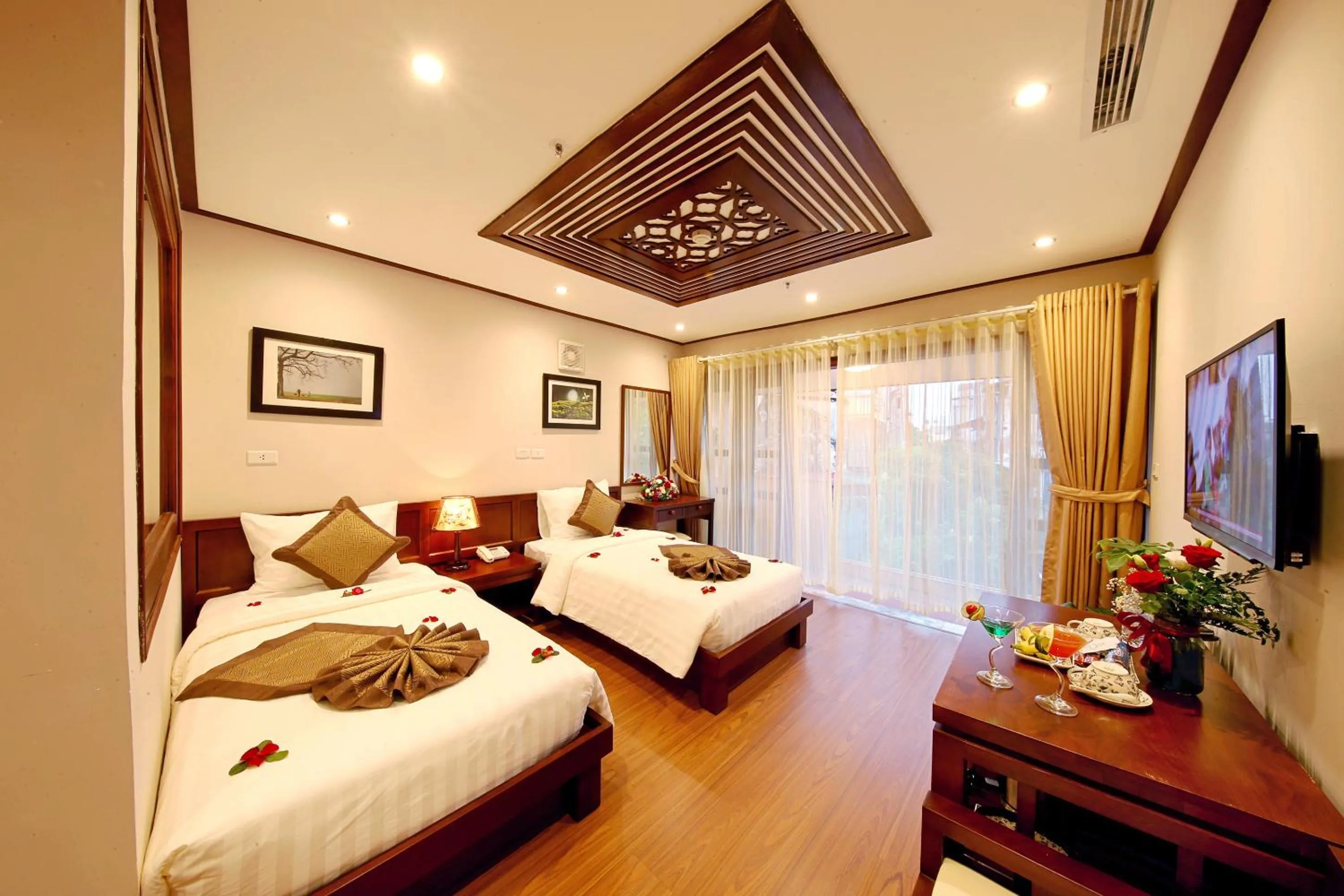 Bedroom, Bed in Hanoi Nostalgia Hotel & Spa