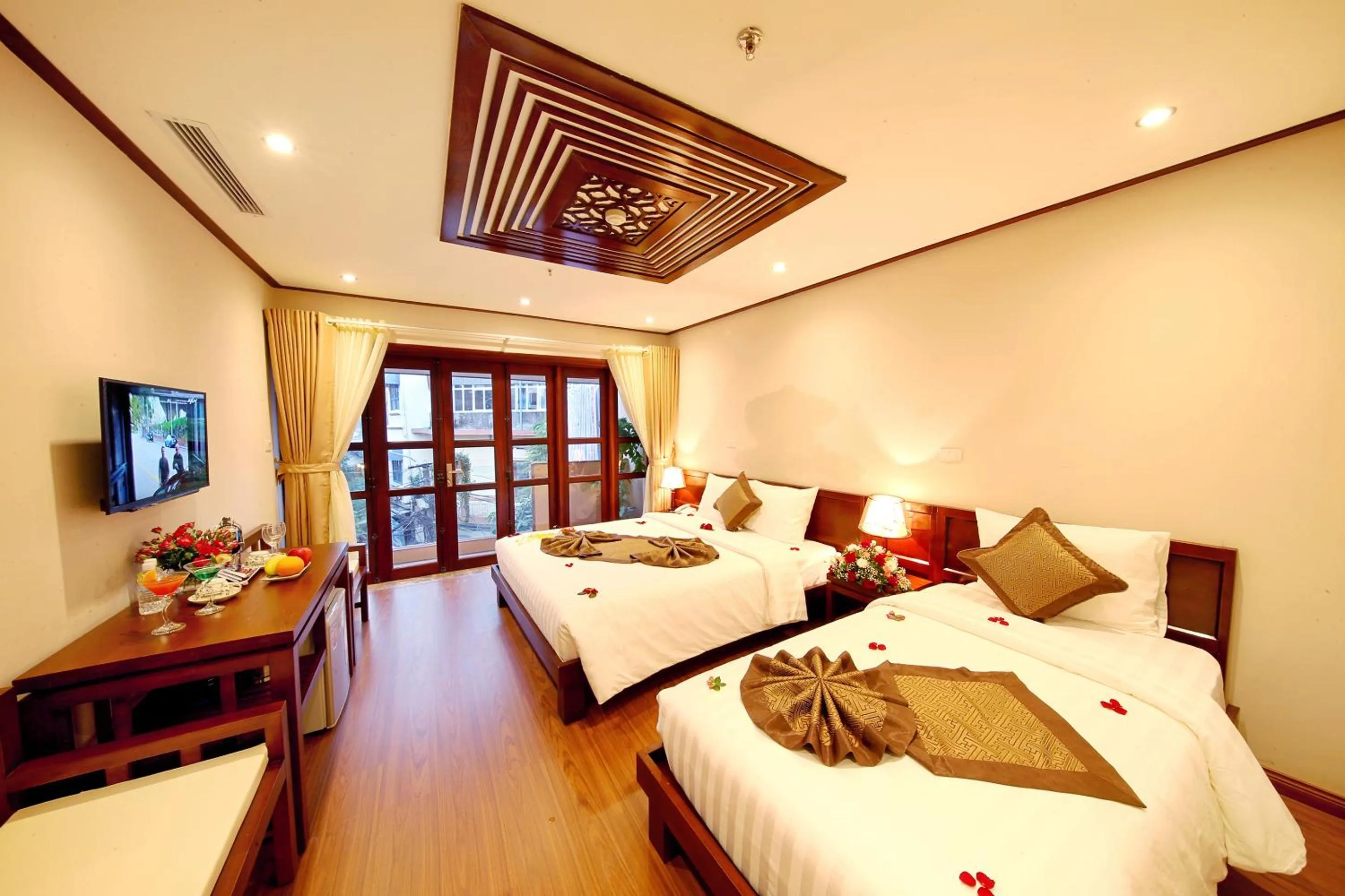 Bedroom, Bed in Hanoi Nostalgia Hotel & Spa