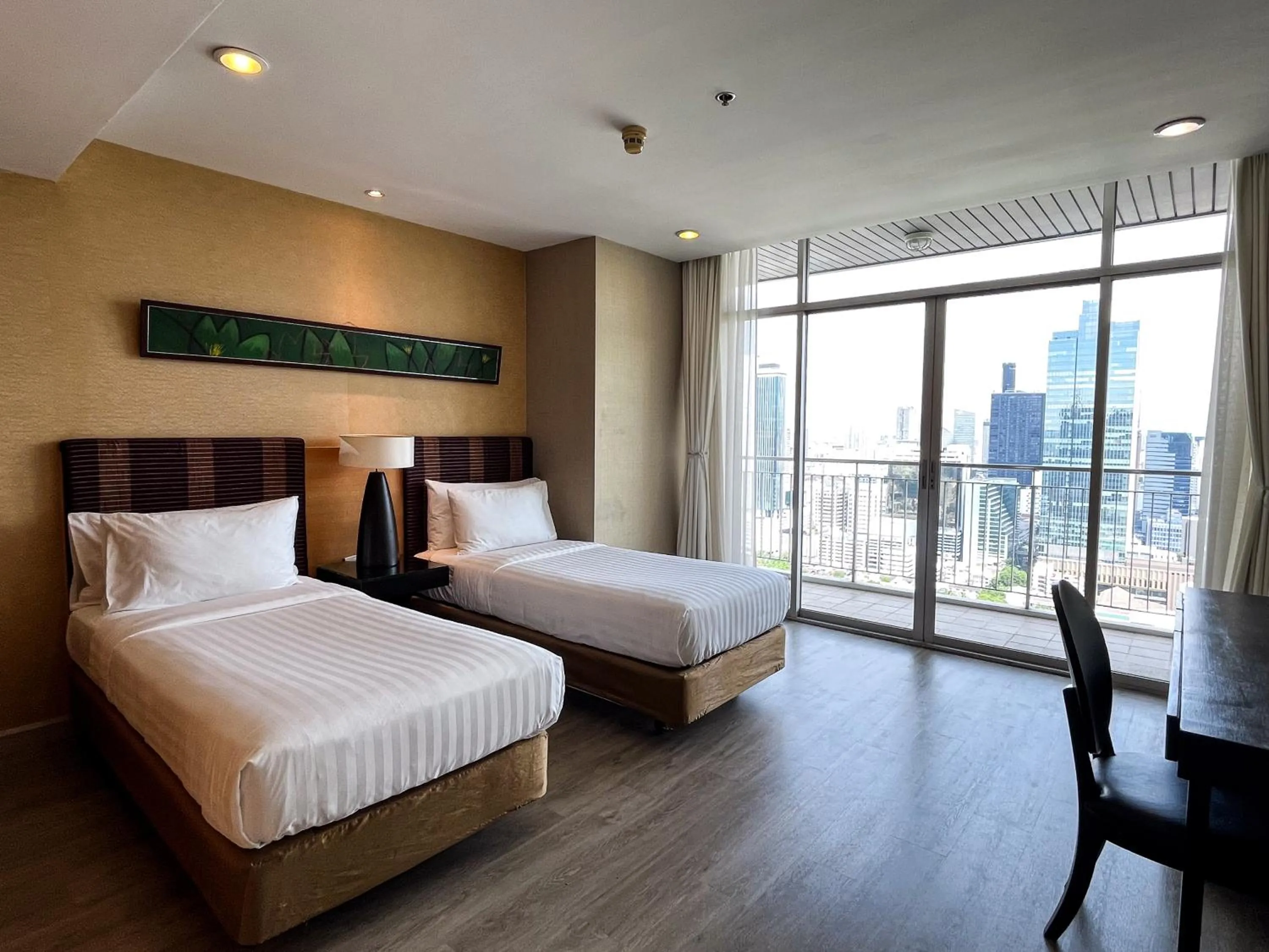 Bed in Urbana Sathorn Hotel, Bangkok