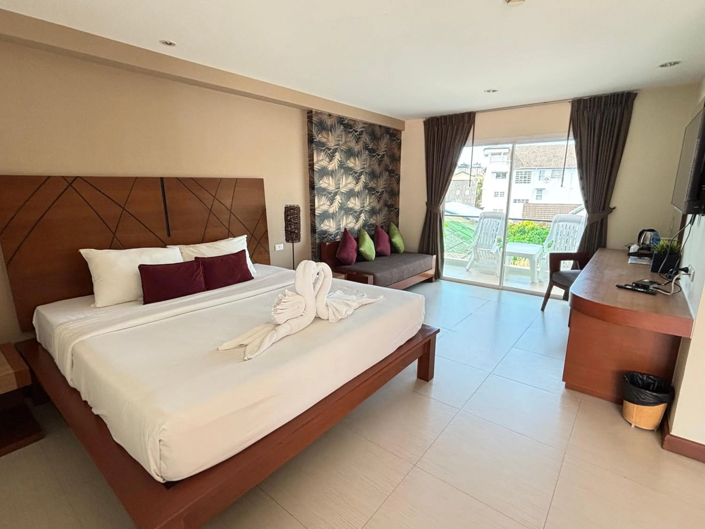 Bedroom, Bed in Baramee Resortel