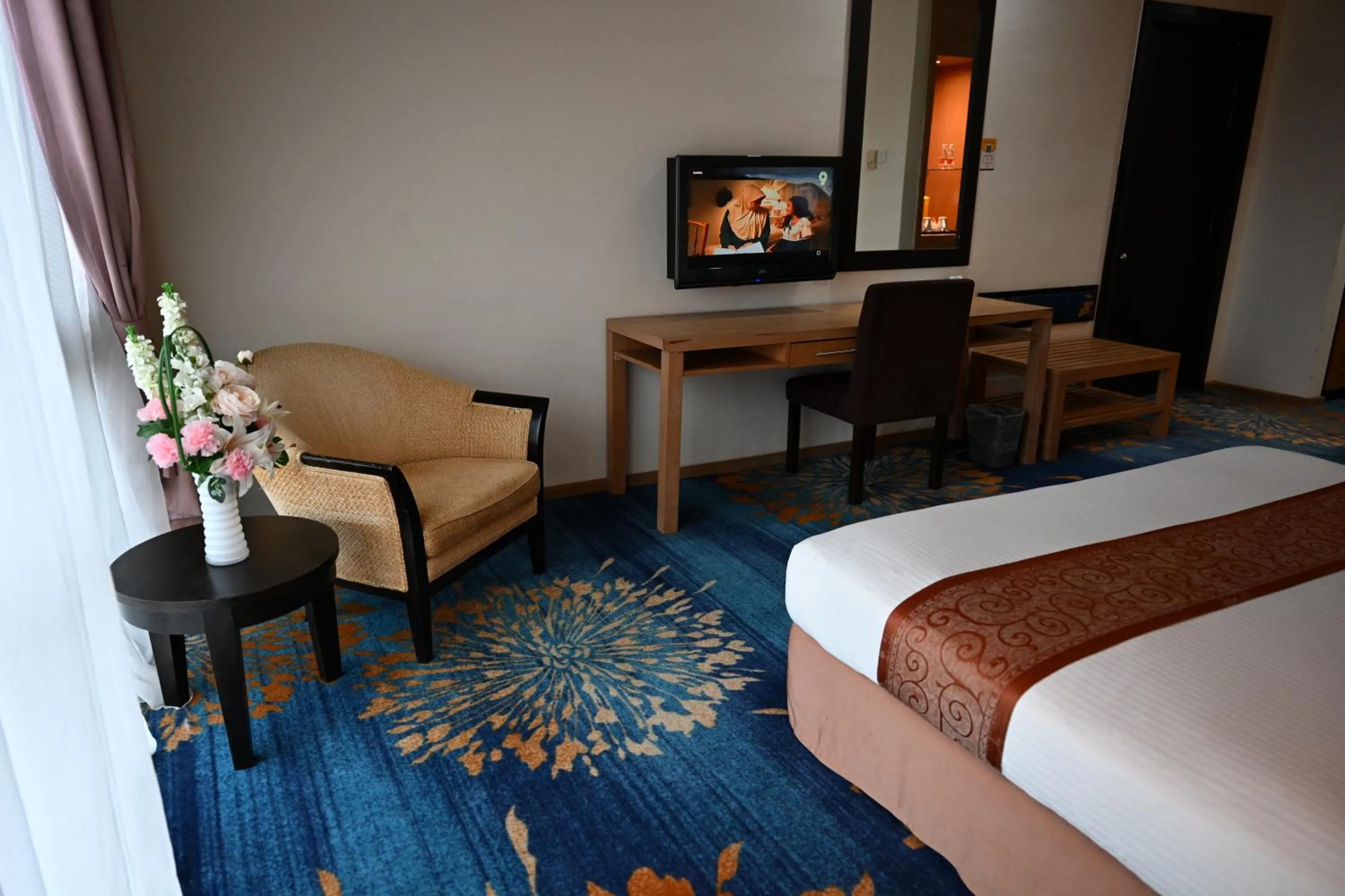 Bed in Permai Hotel Kuala Terengganu