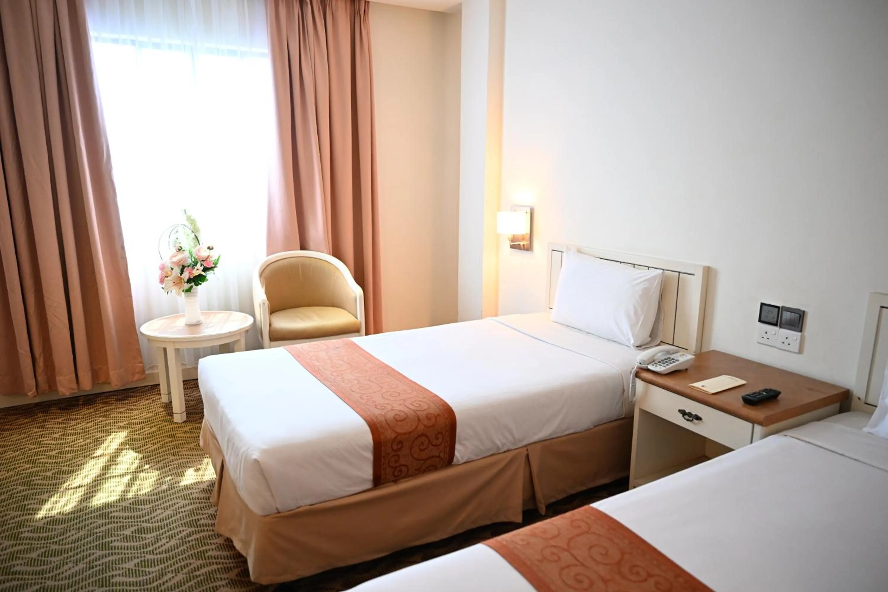 Bed in Permai Hotel Kuala Terengganu