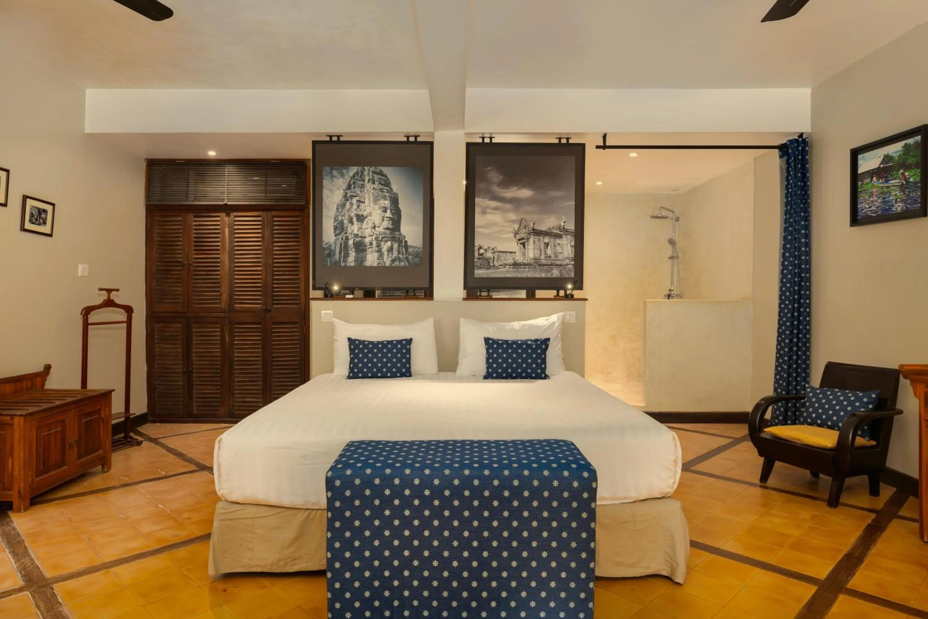 Bedroom, Bed in La Palmeraie D'angkor