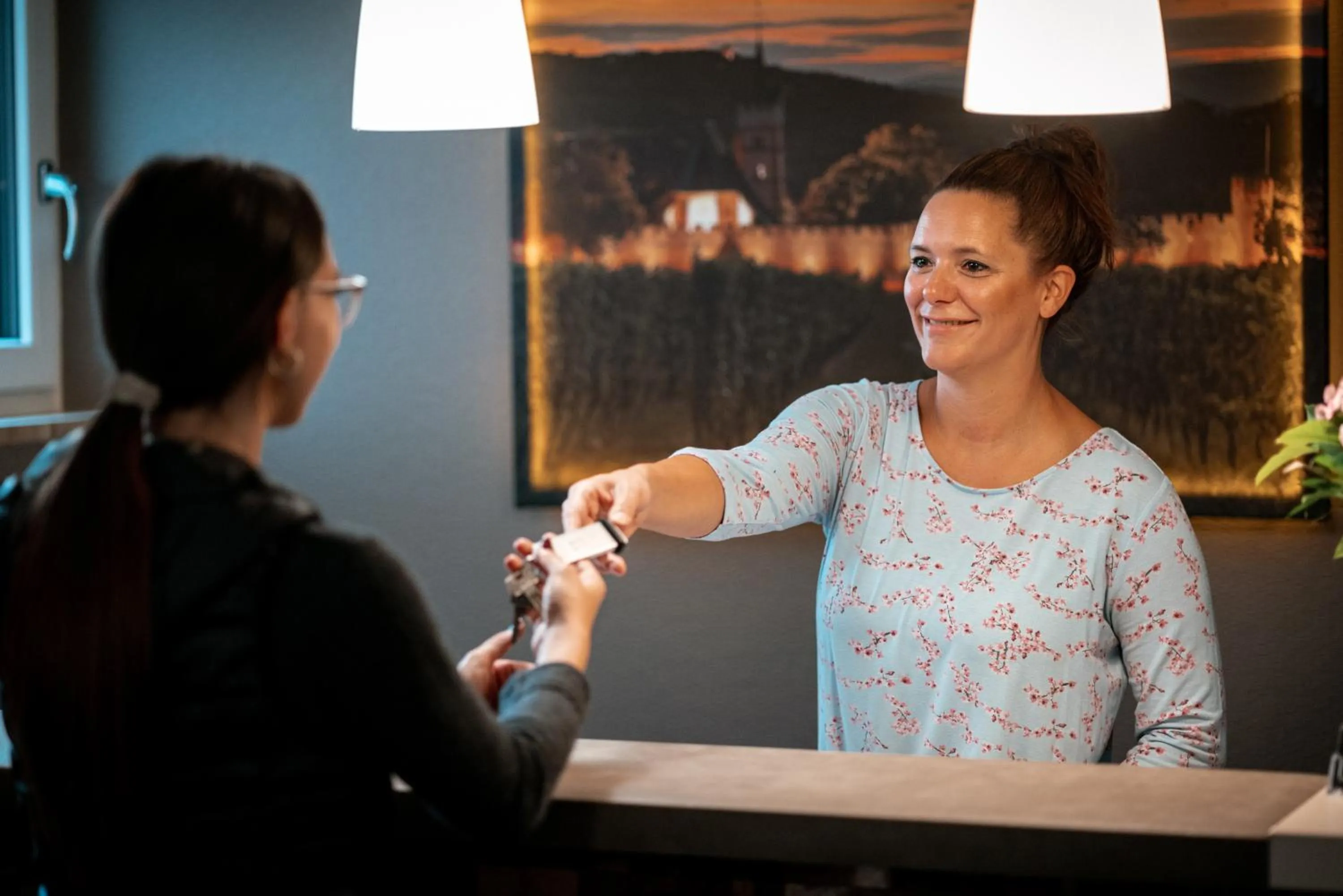 Lobby or reception in Weinhotel Wasem