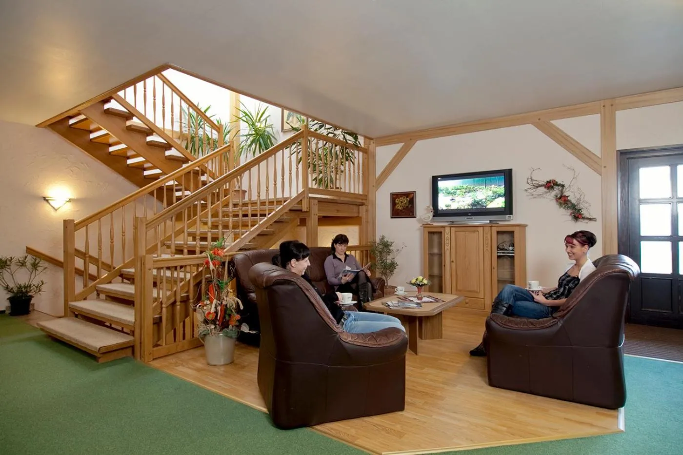 Lobby or reception in Landhotel Krausnick