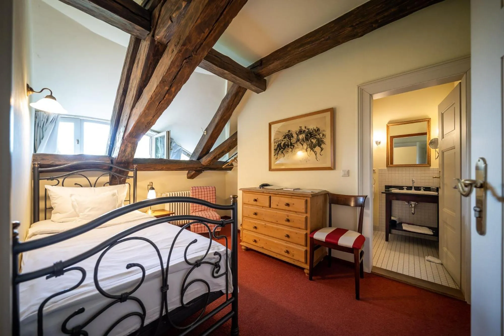 Bedroom, Bed in Romantik Hotel Gutshaus Ludorf