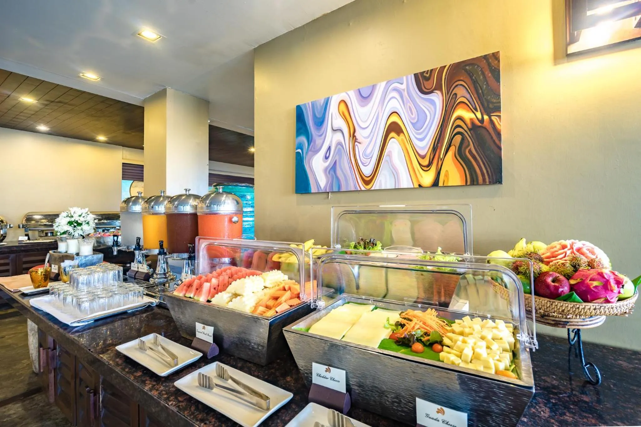 Buffet breakfast in Impiana Beachfront Resort Chaweng Noi, Koh Samui