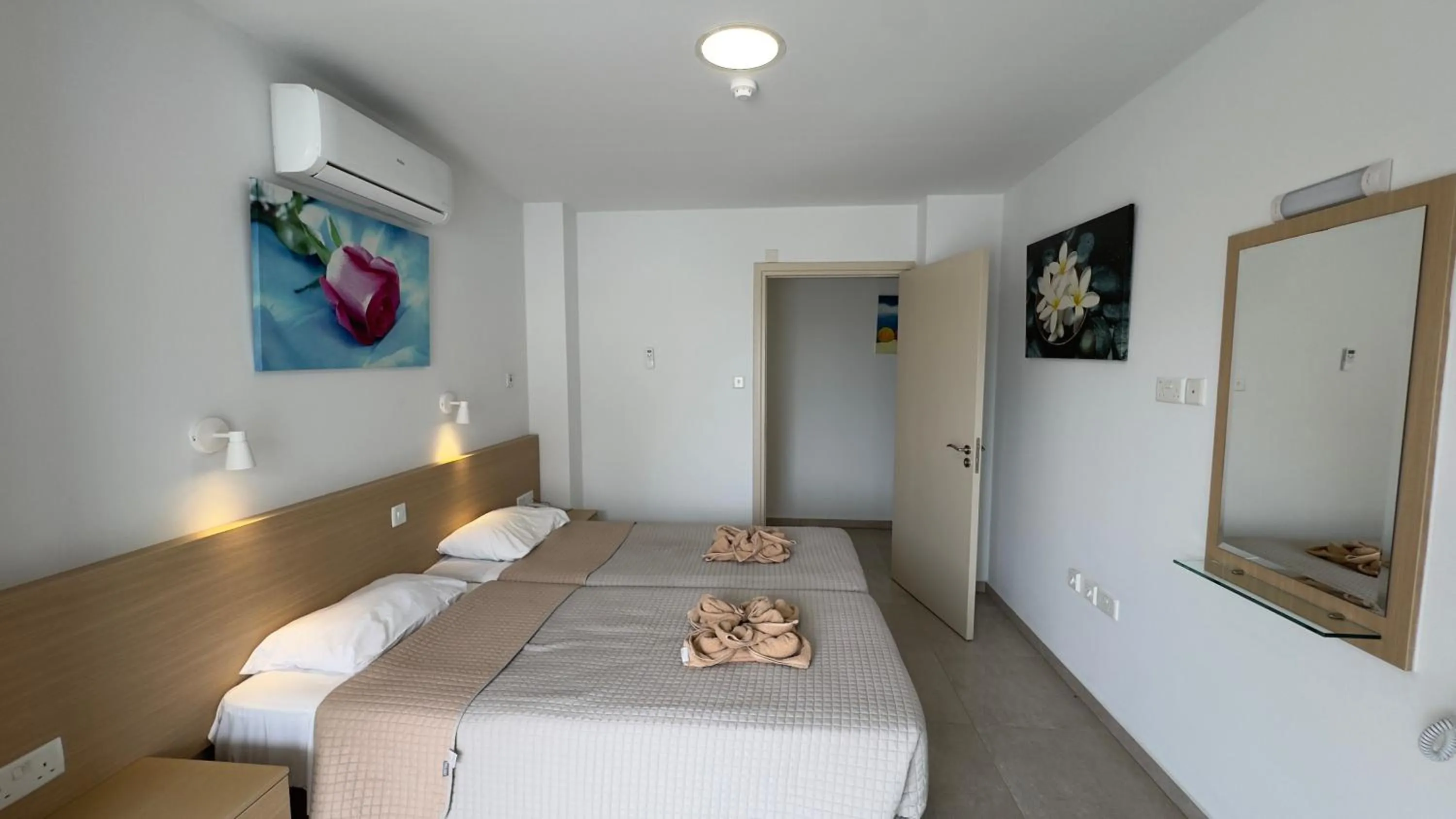 Bed in Christabelle Hotel Apartments