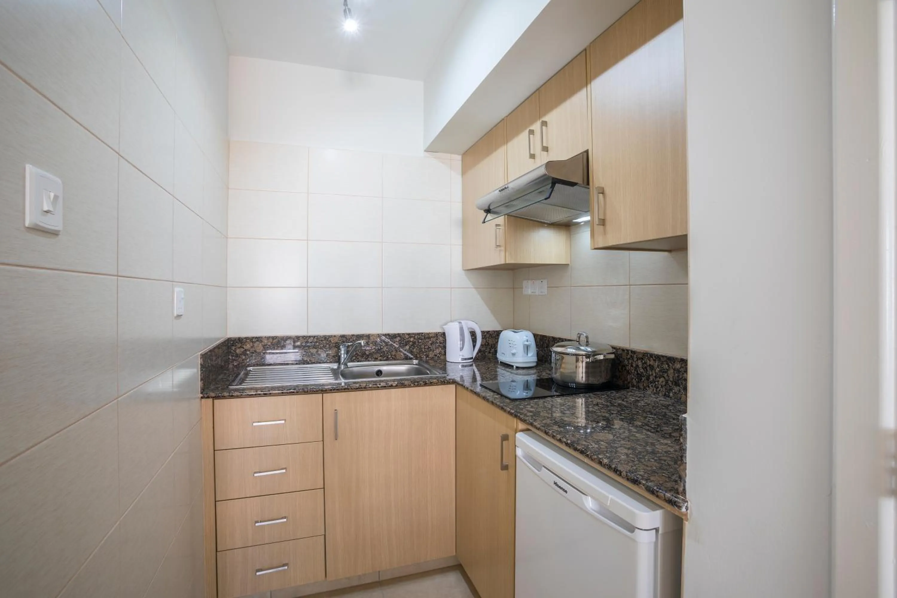 Kitchen or kitchenette in Christabelle Hotel Apartments