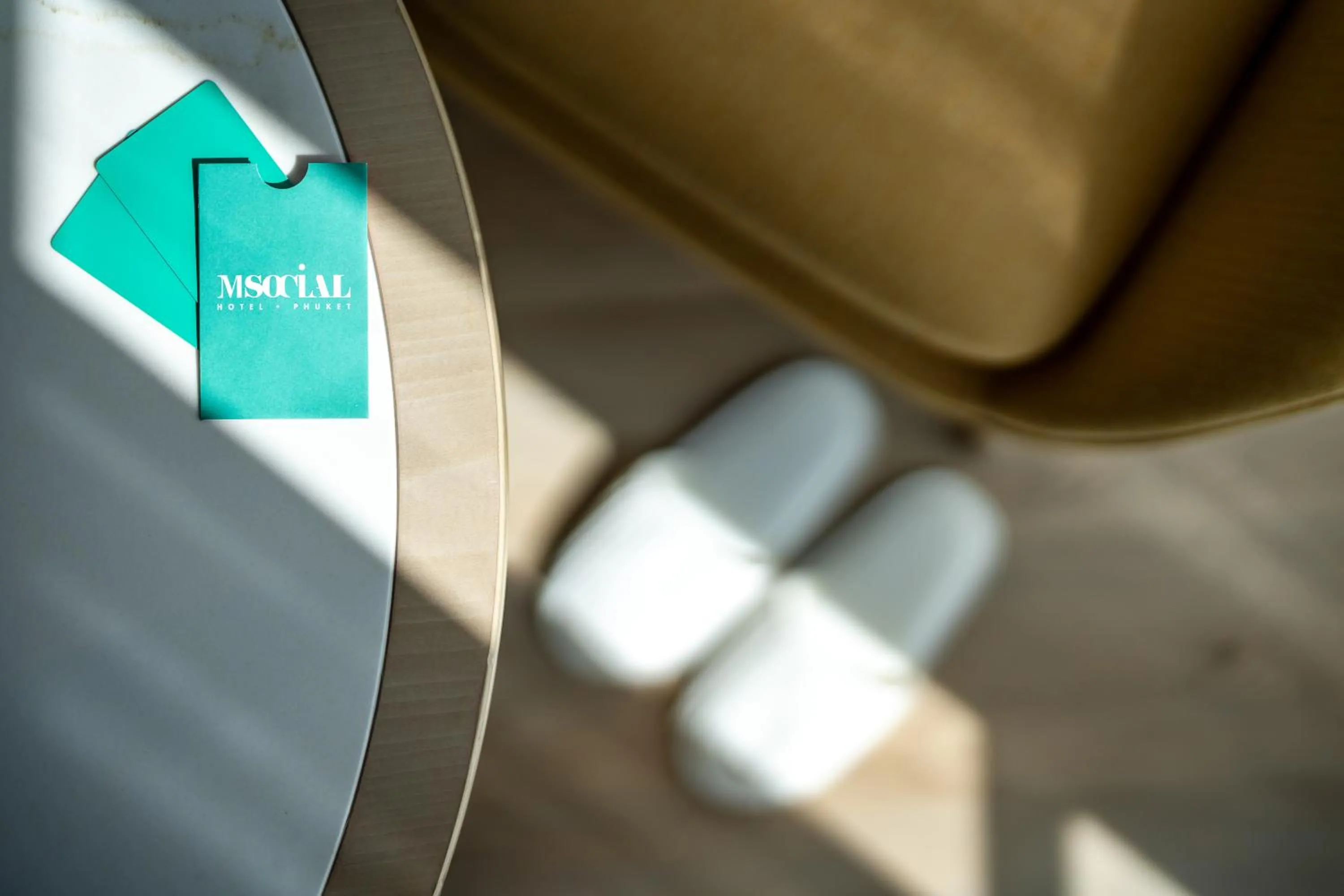 Seating area in M Social Hotel Phuket