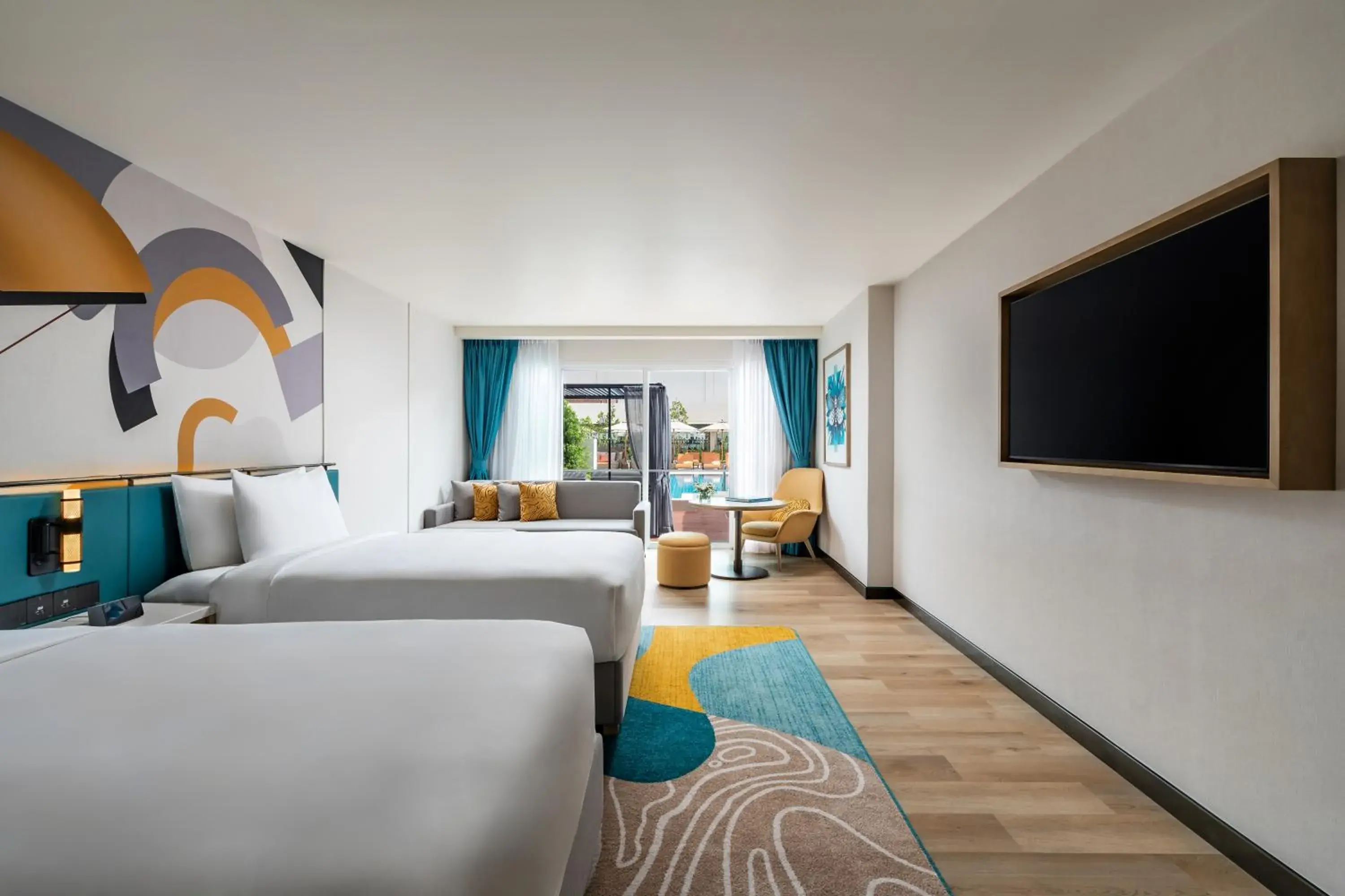 Stylish Pool Access Twin (Sunkissed) in M Social Hotel Phuket Stylish Pool Access Twin (Sunkissed) in M Social Hotel Phuket