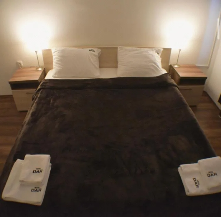 Bed in Motel & Restaurant Dar