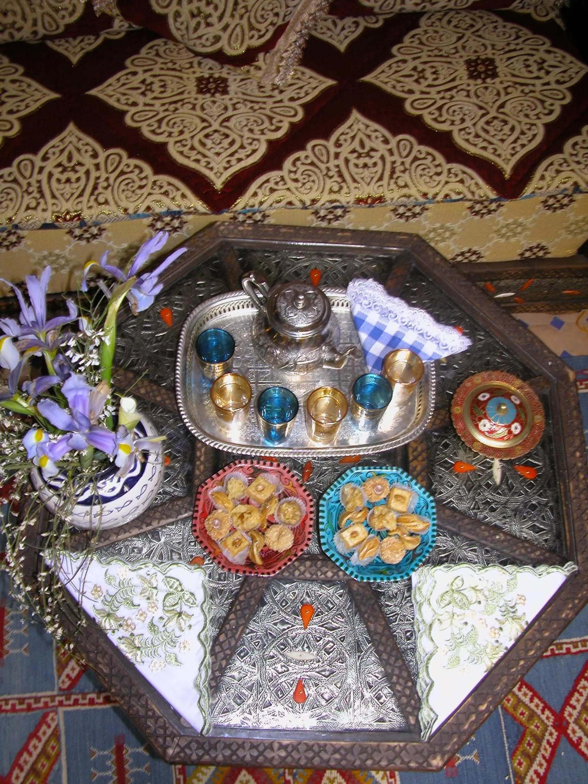 Decorative detail in Riad bleu du Sud