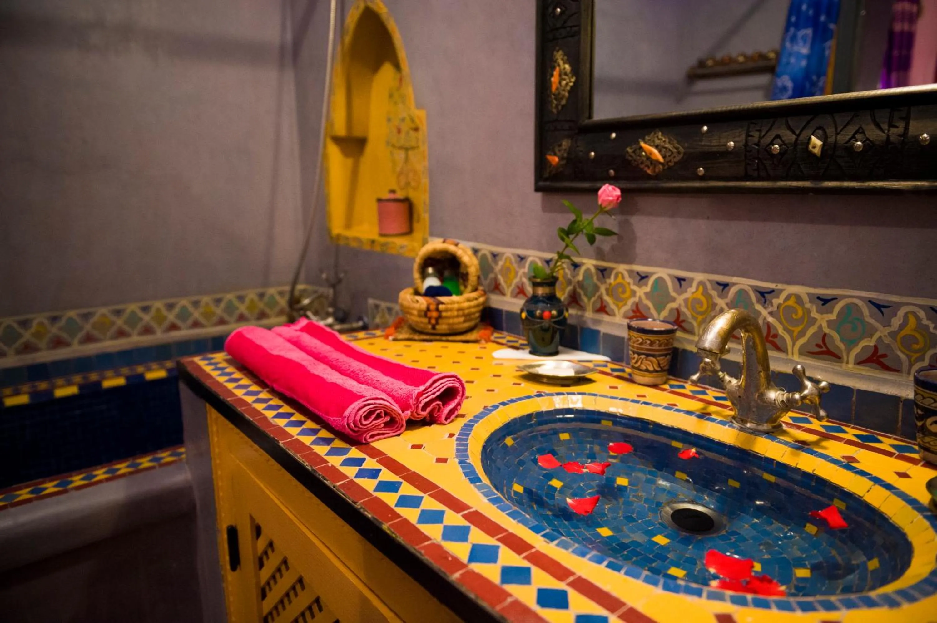 Bathroom in Riad bleu du Sud