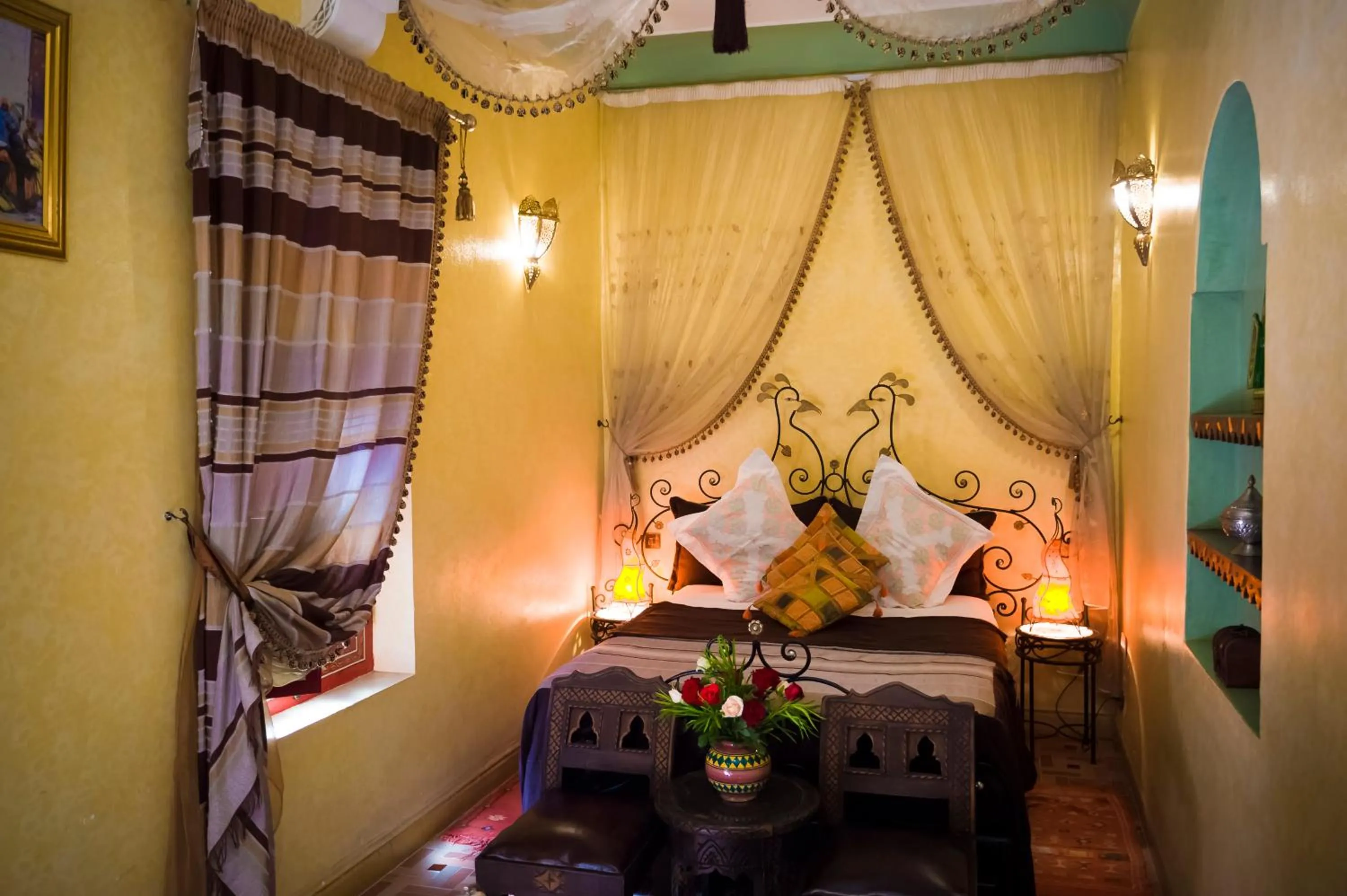 Bedroom, Bed in Riad bleu du Sud