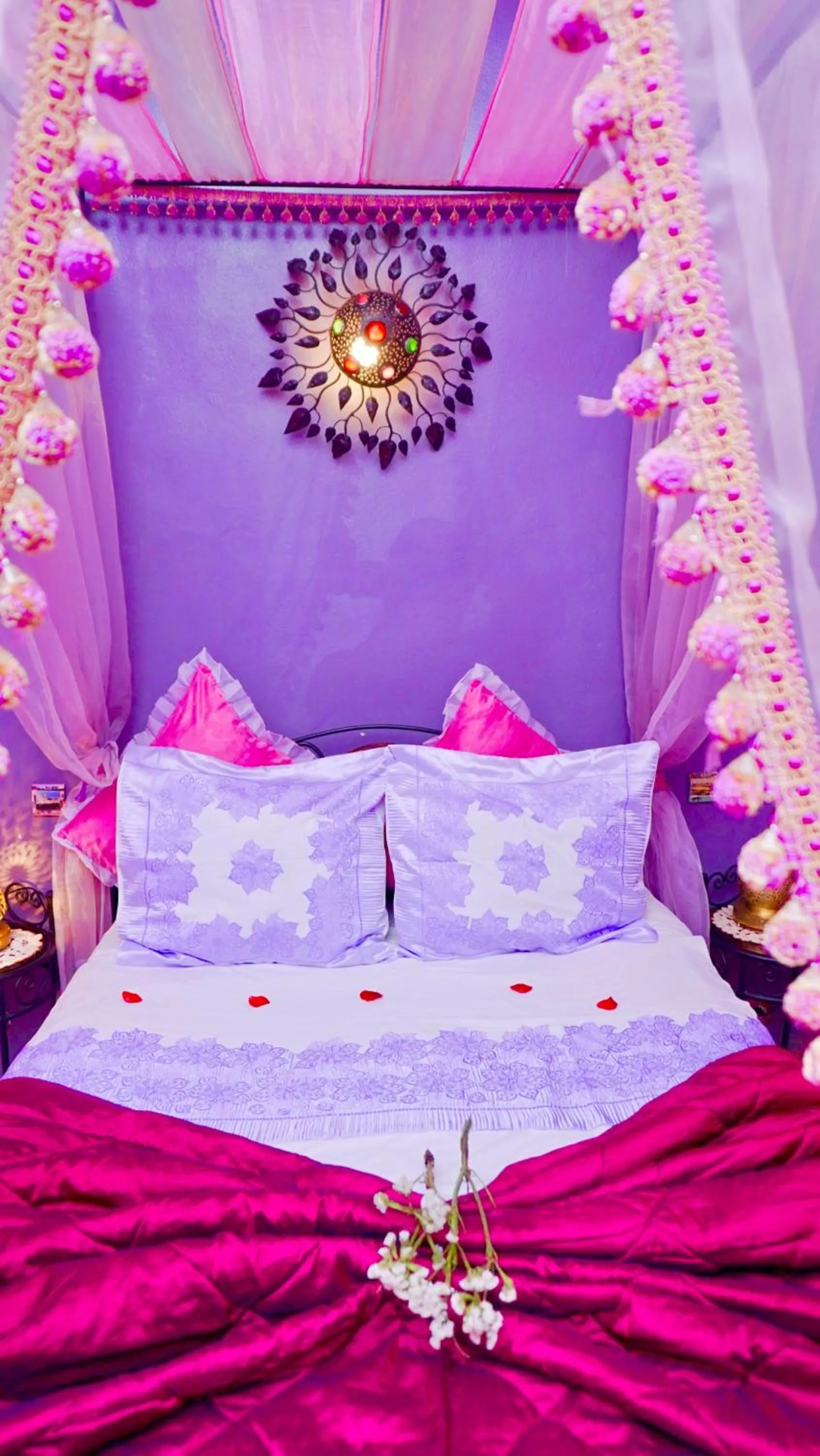 Bed in Riad bleu du Sud