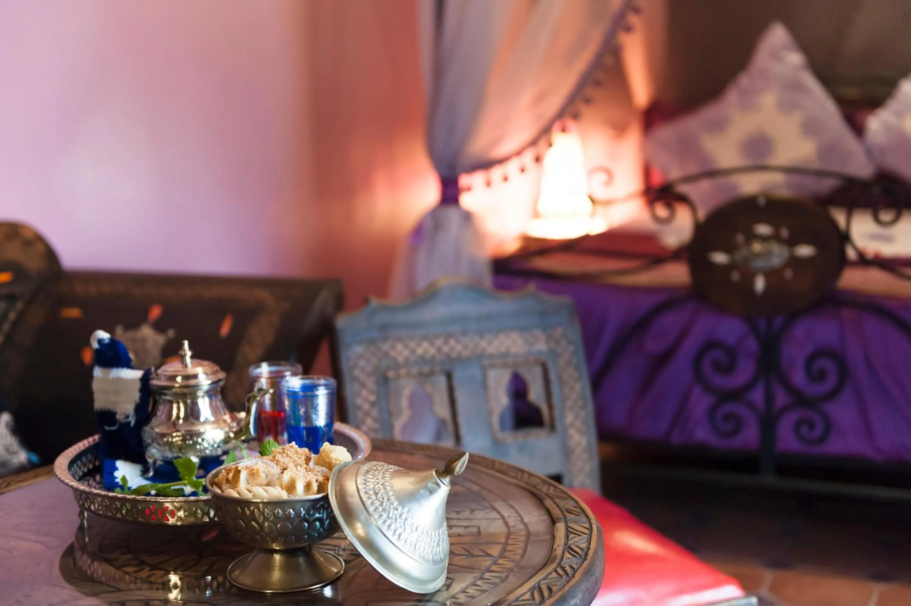 Decorative detail in Riad bleu du Sud