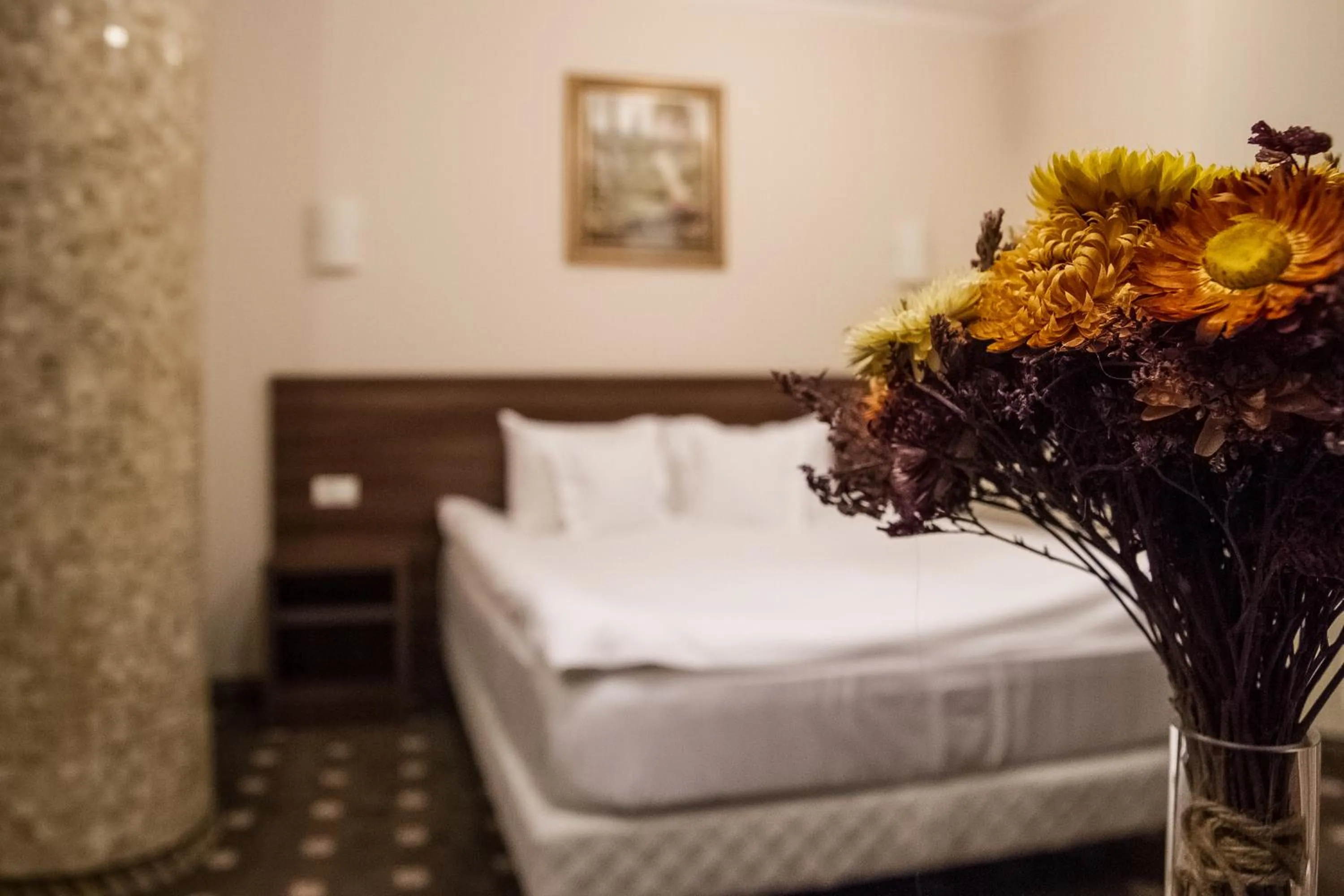 Decorative detail, Bed in Hotel Hermes