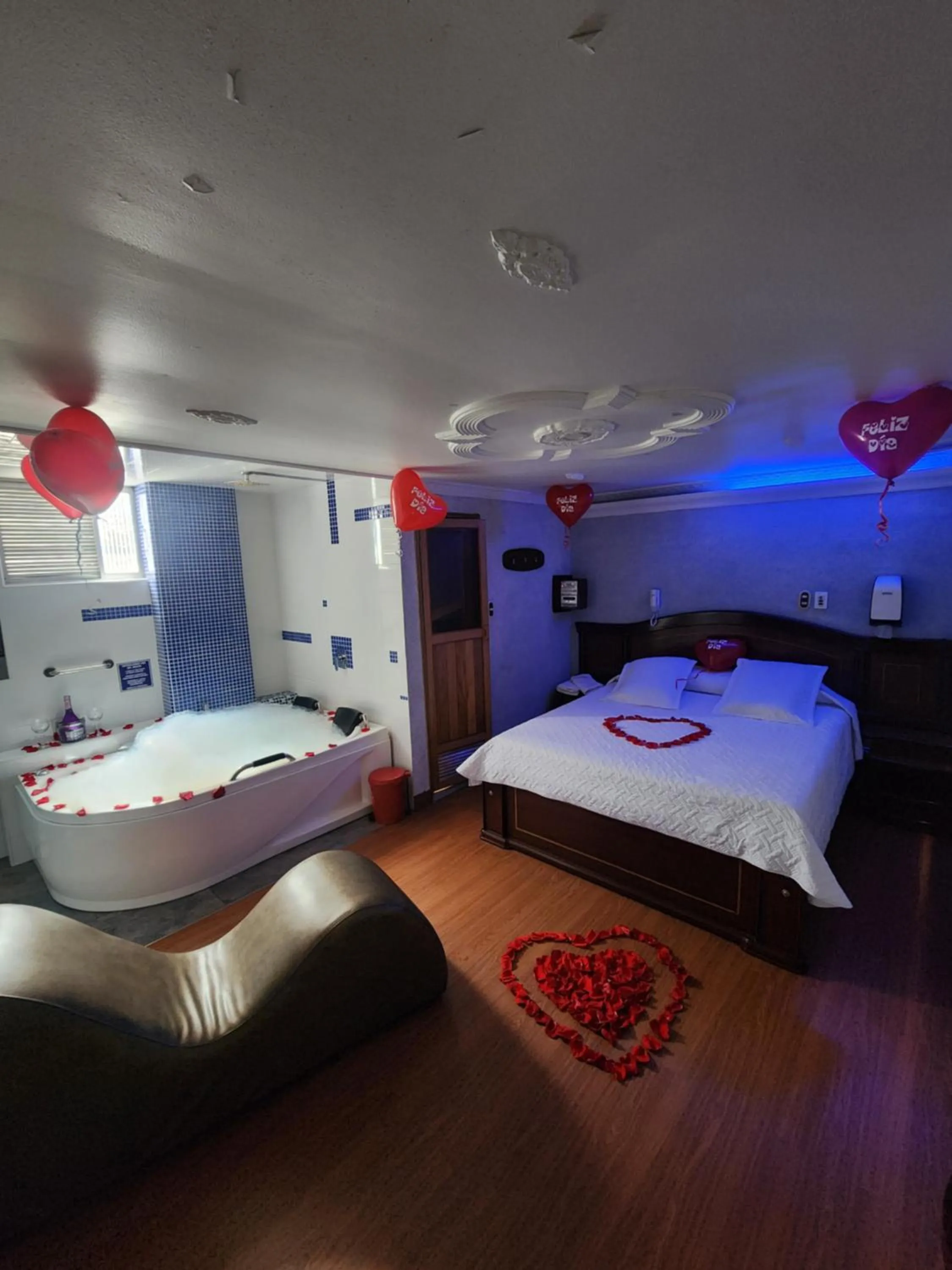 Bed in Motel Piramides De Cristal