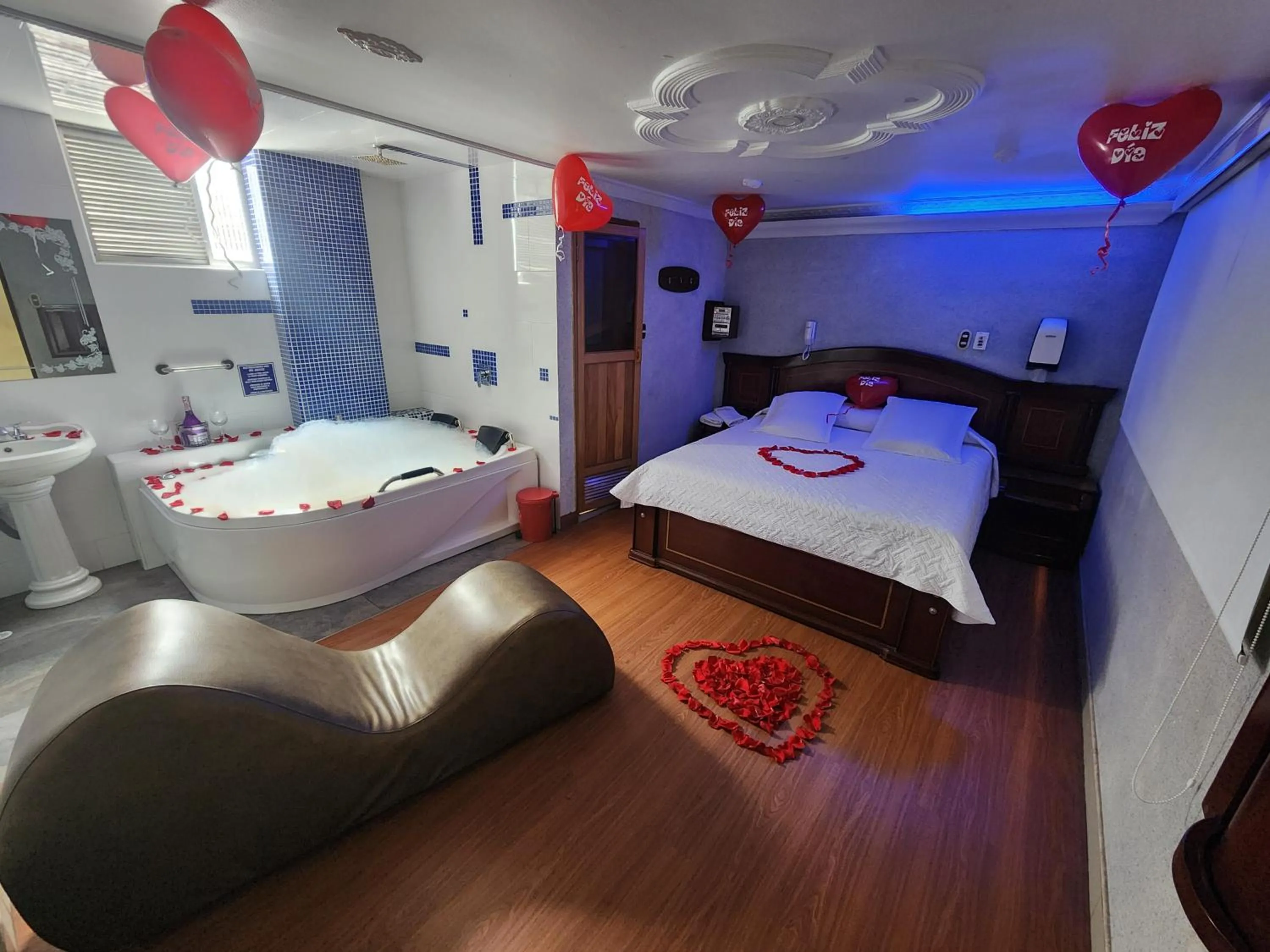 Bed in Motel Piramides De Cristal