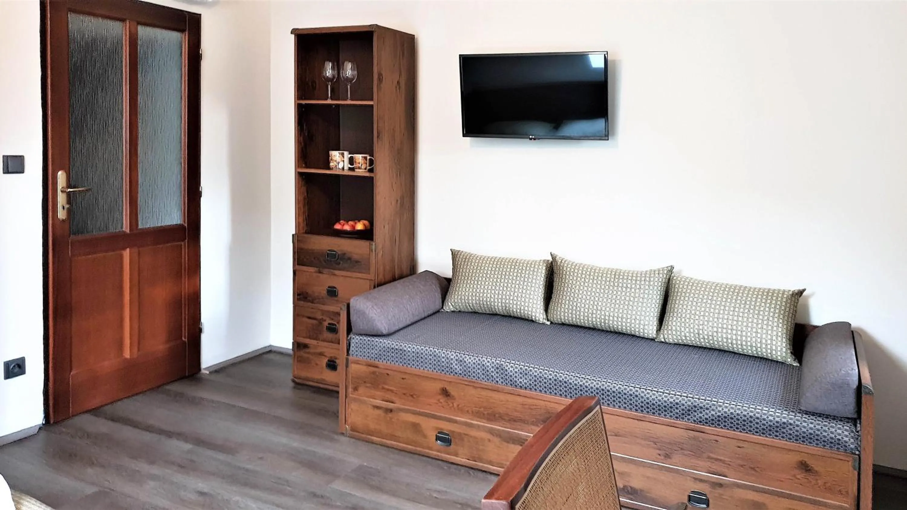 Living room in Bunkr Karlštejn