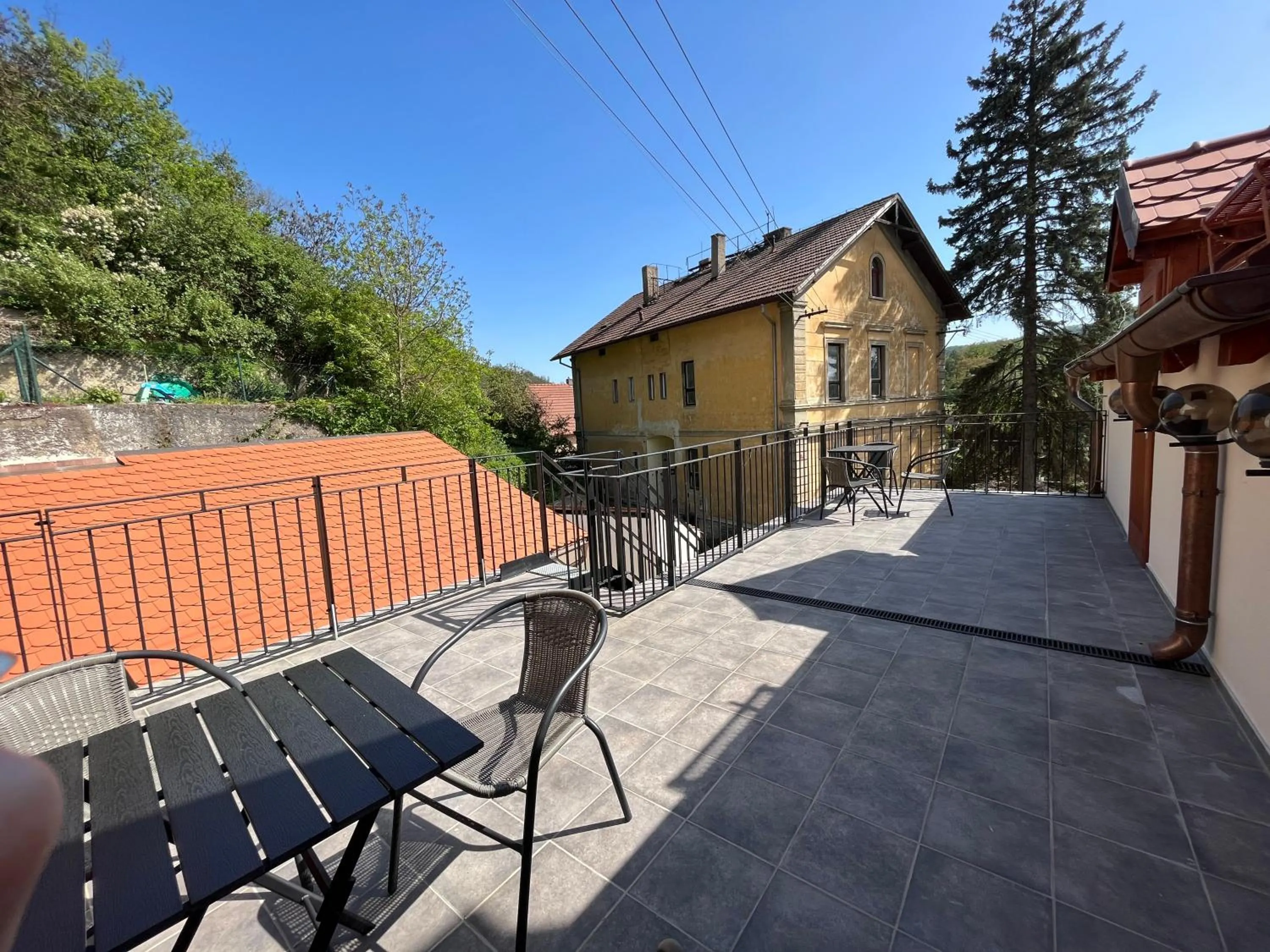 View (from property/room) in Bunkr Karlštejn