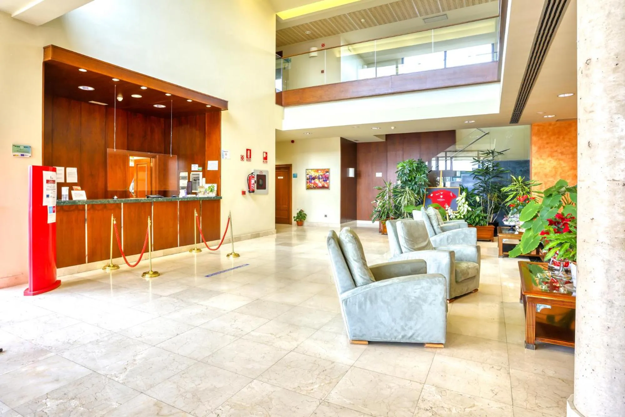 Lobby or reception in Hotel Villa De Almazan