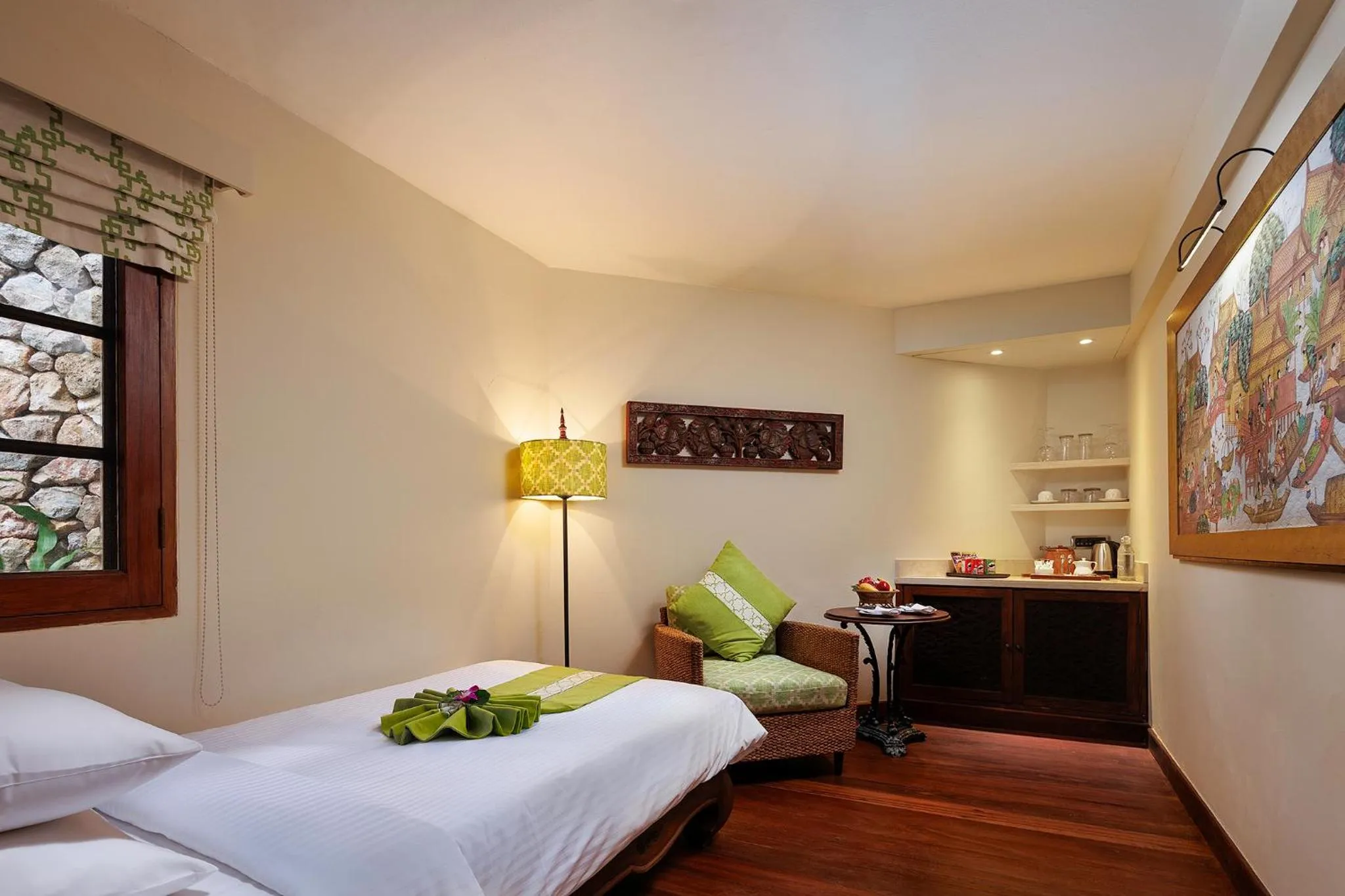 Coffee/tea facilities, Bed in Anavana Beach Resort