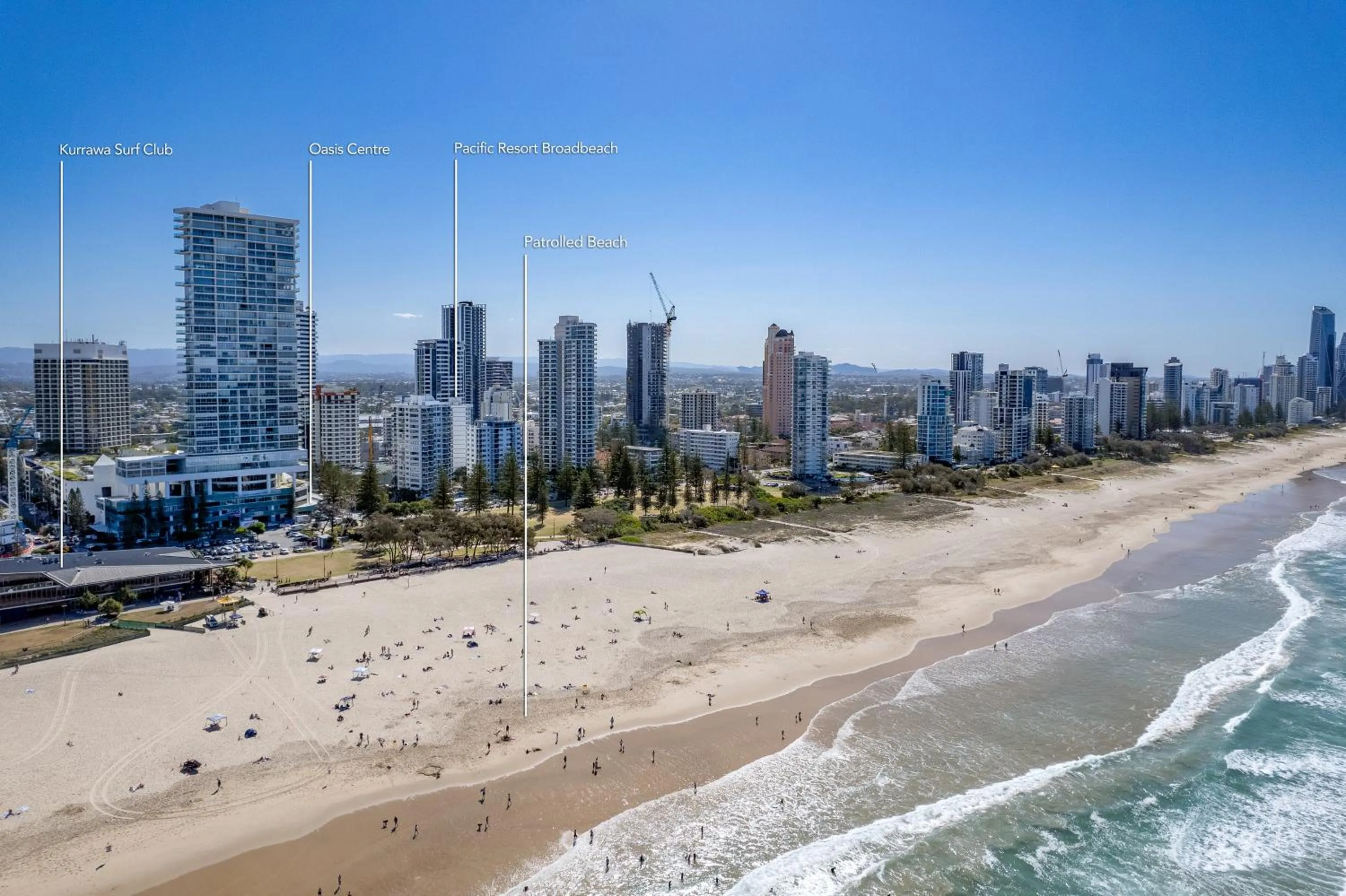 Location in Pacific Resort Broadbeach
